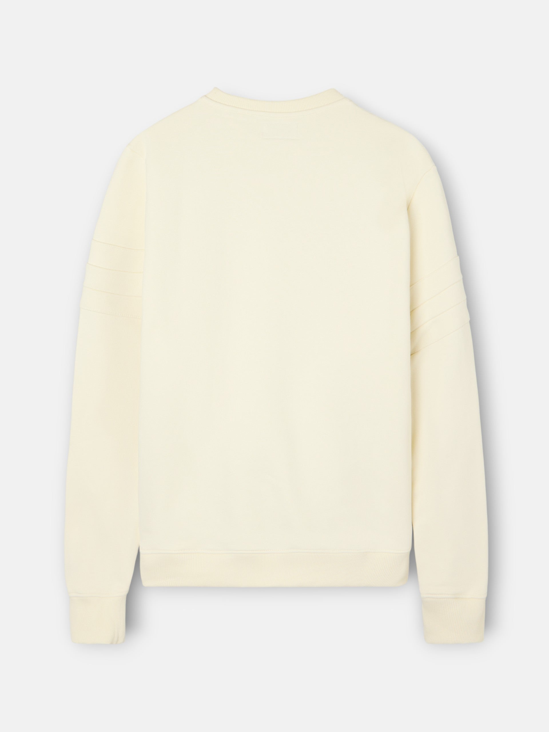 Sudadera raqueta relieve tono crema