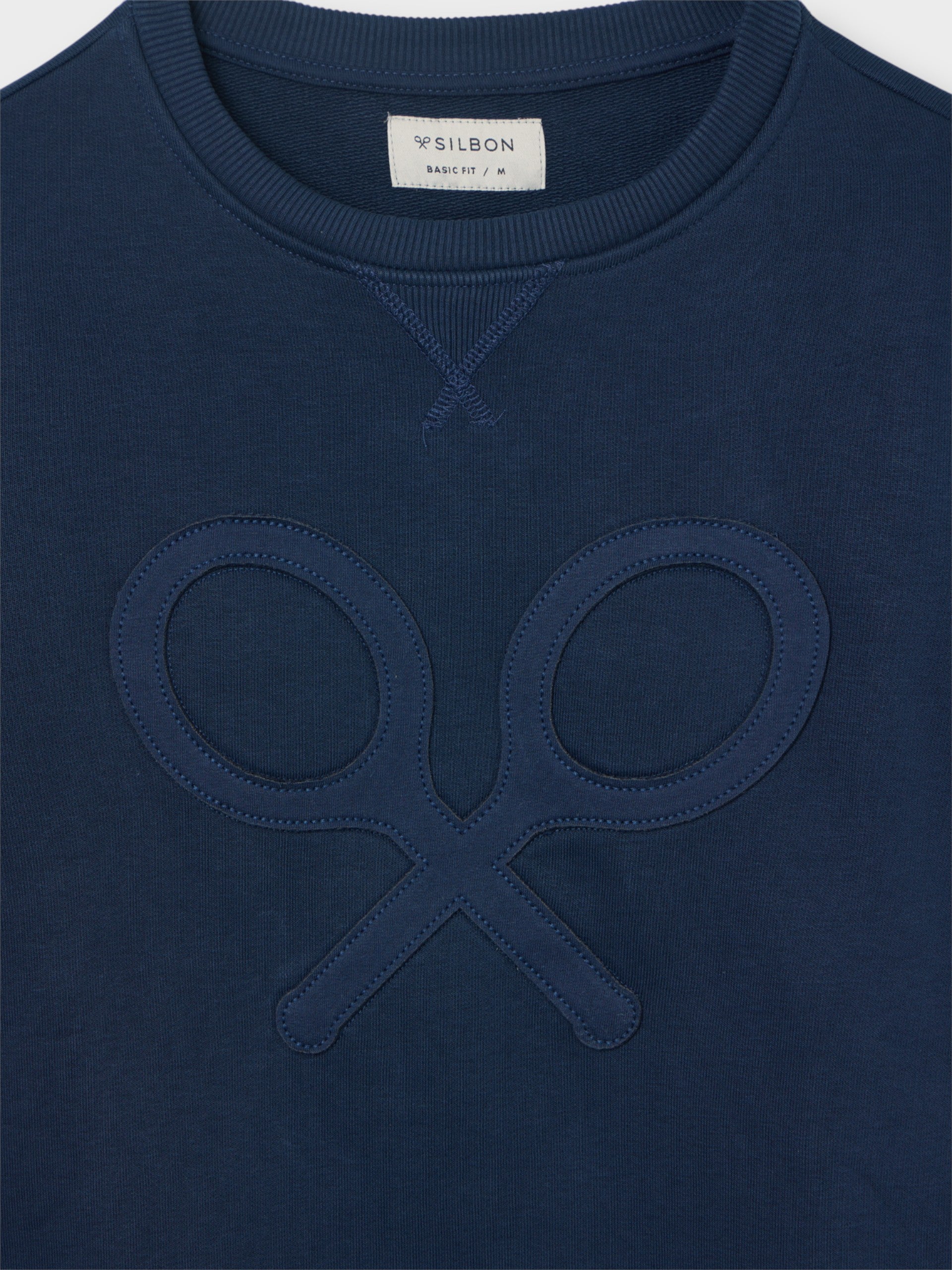 Sudadera raqueta relieve tono marino