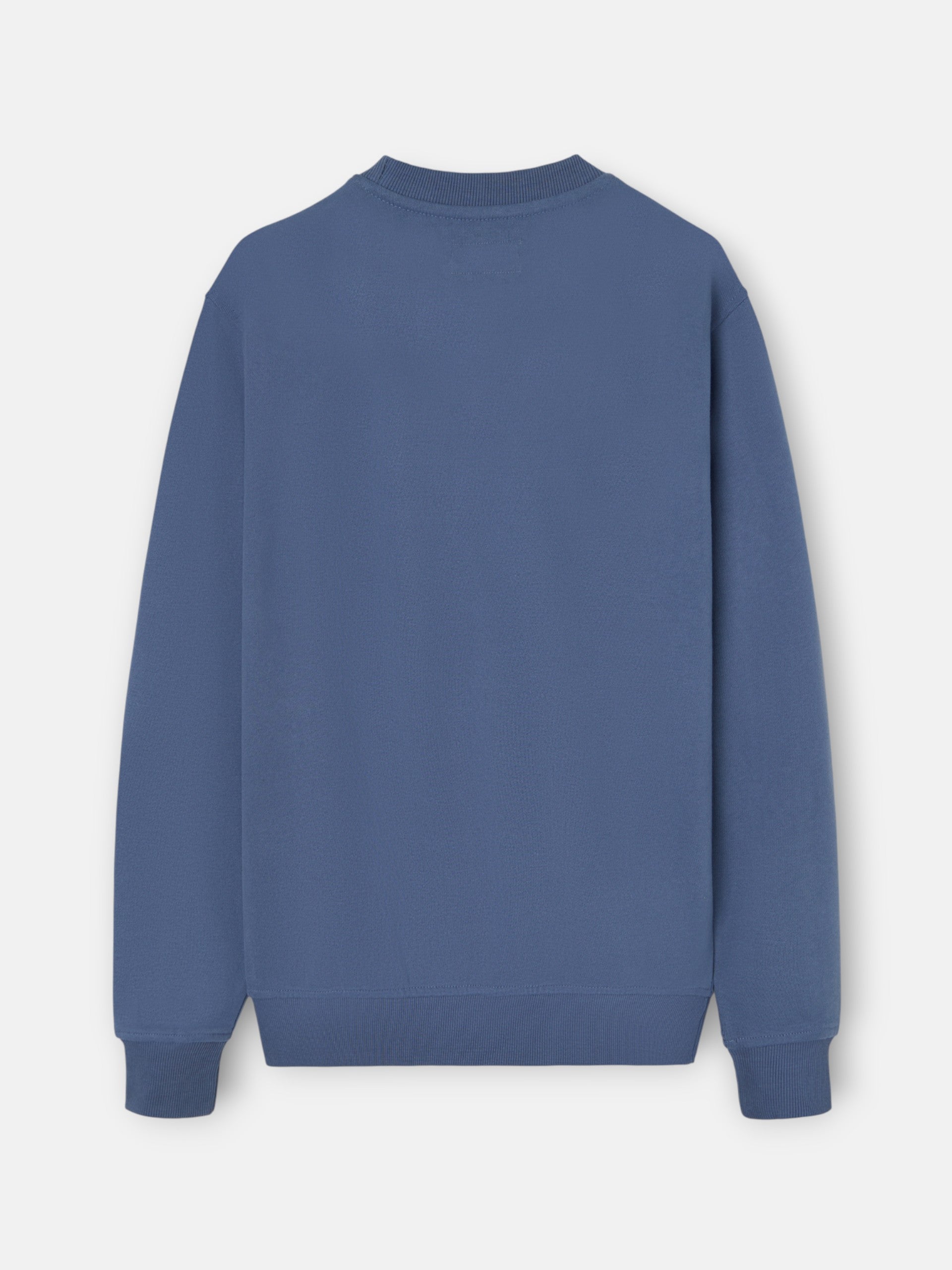 Indigo blue mini logo silbon sweatshirt