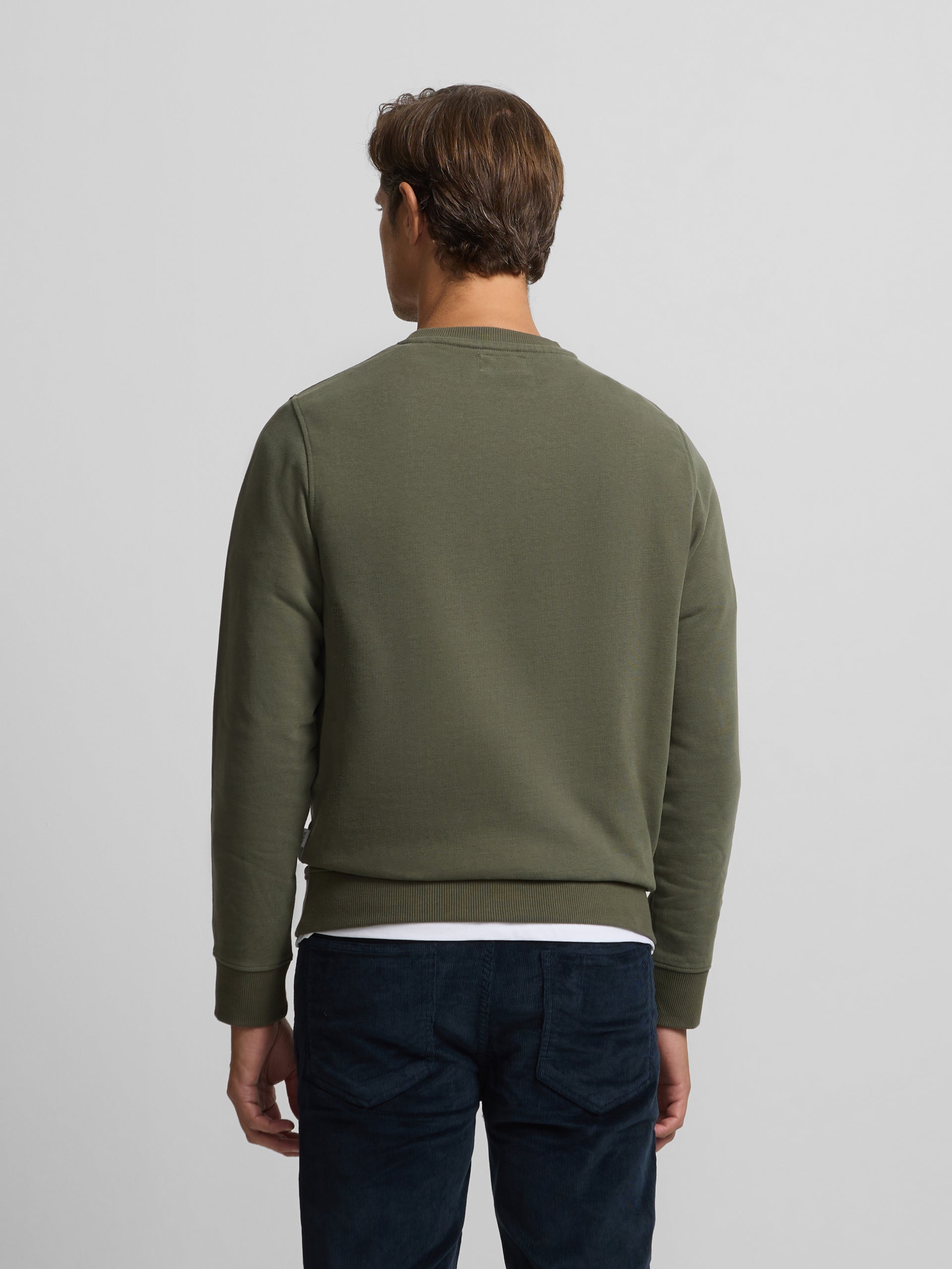 Green mini logo silbon sweatshirt