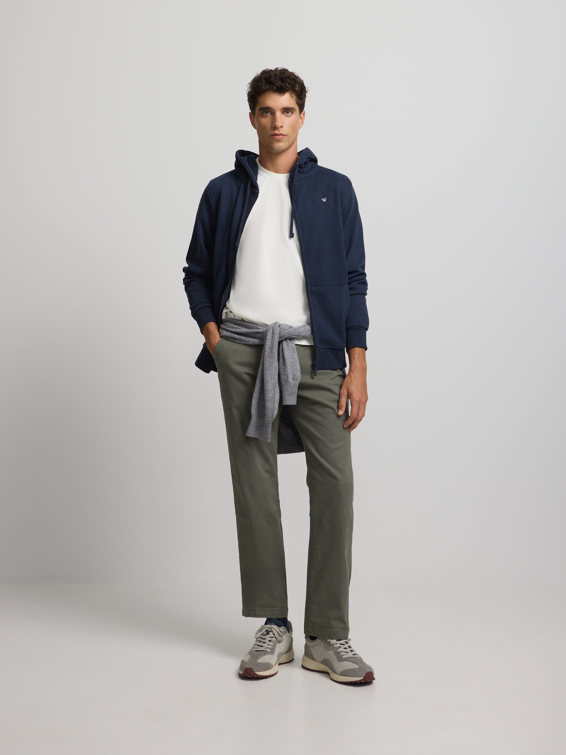 Classic navy hoodie sweatshirt