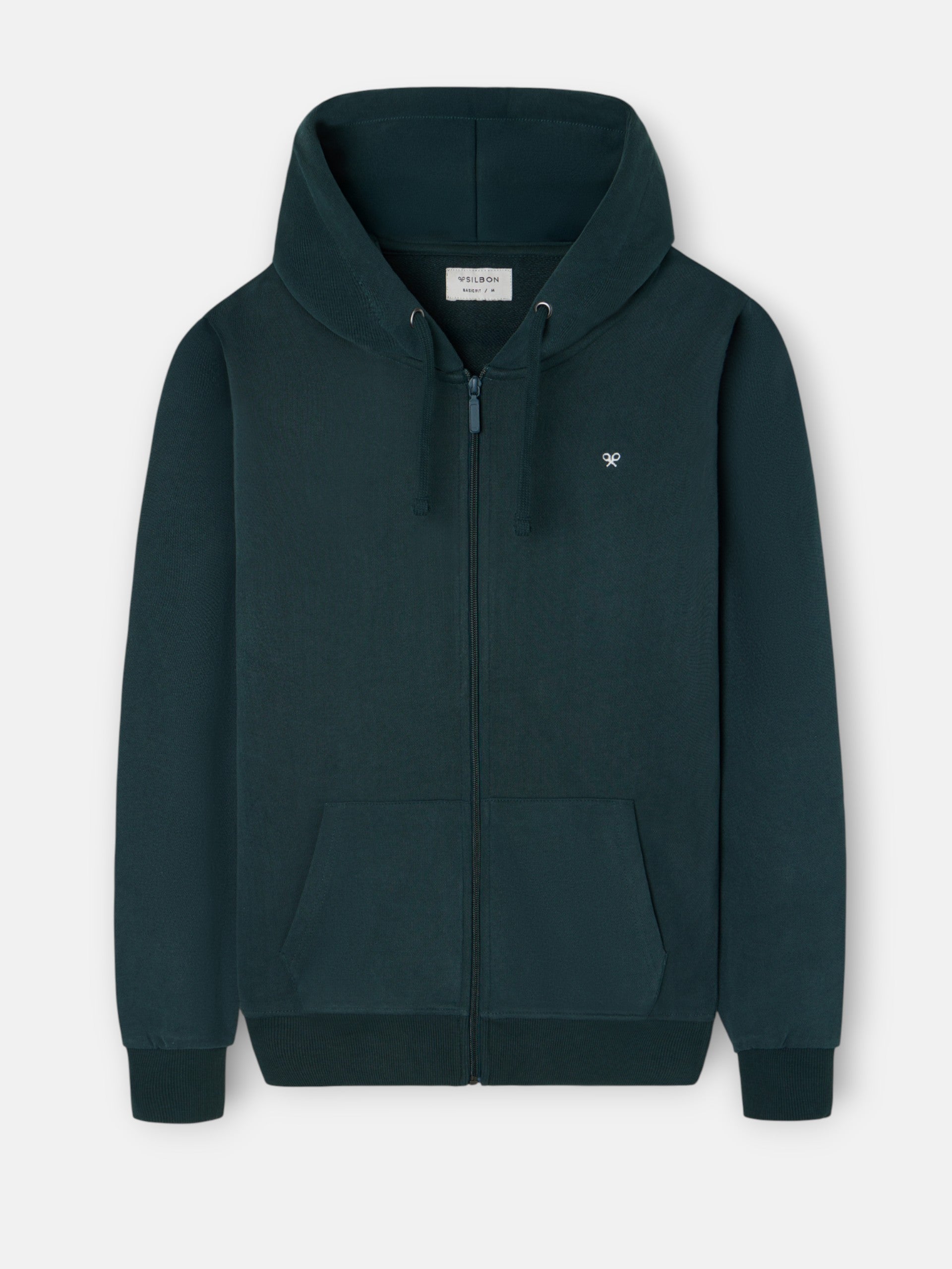 Classic dark green hoodie sweatshirt