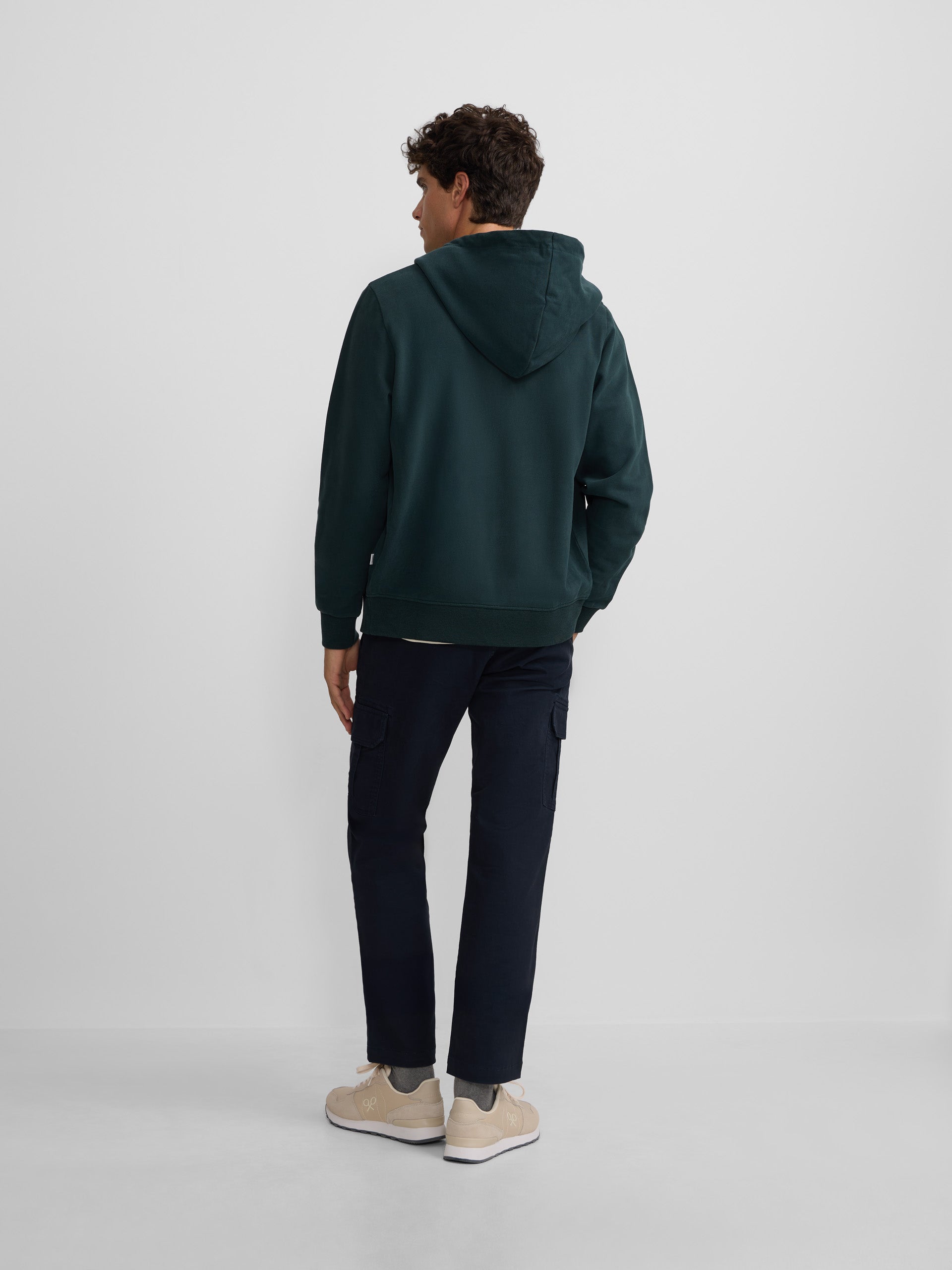 Classic dark green hoodie sweatshirt