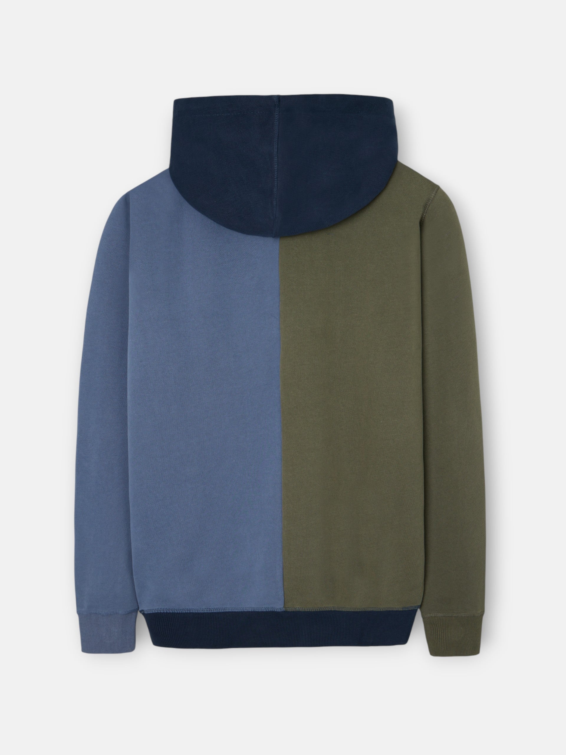 Sudadera hoodie multicolor azul verde