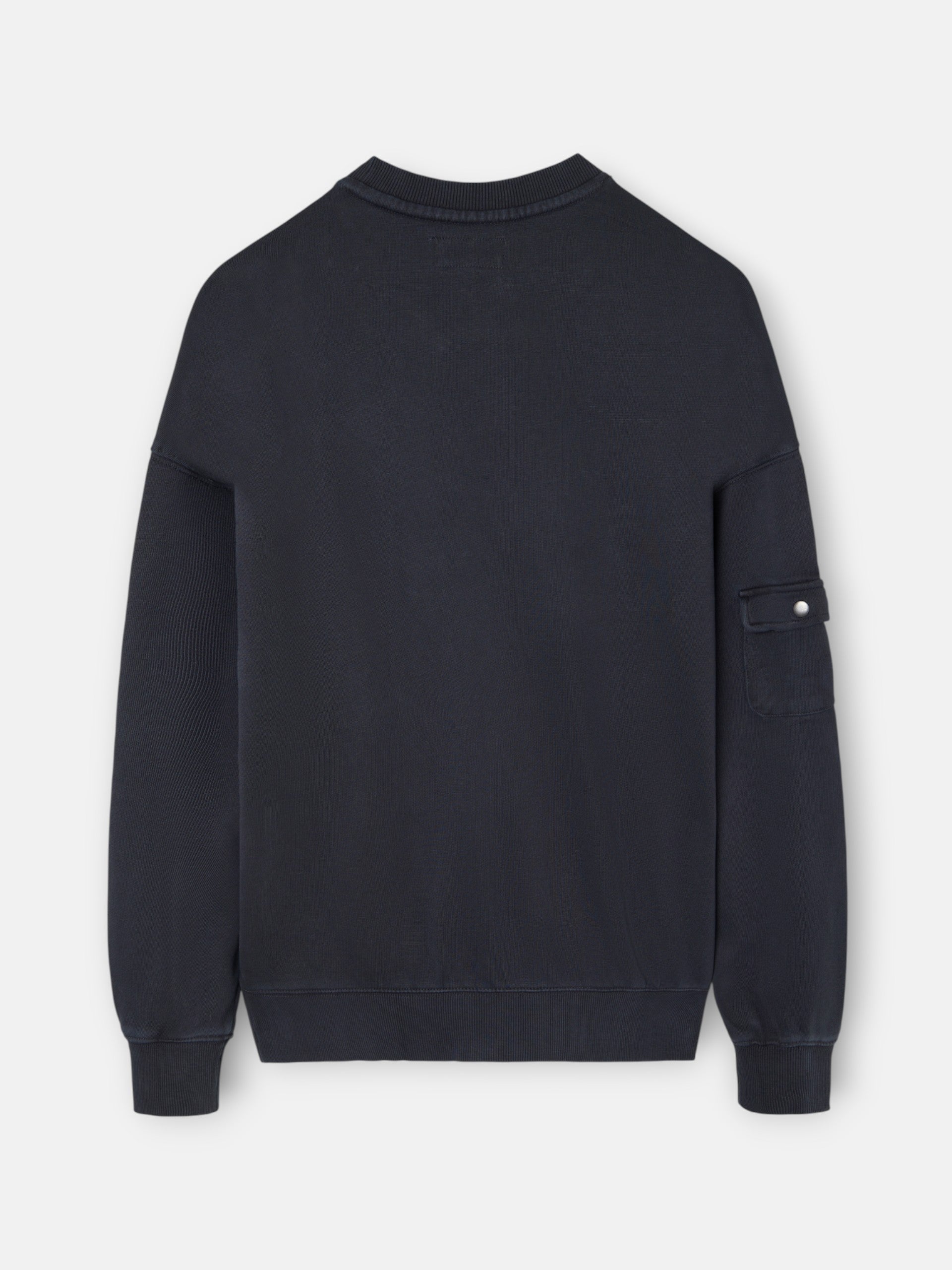 Sudadera relaxed fit logo garment dye gris