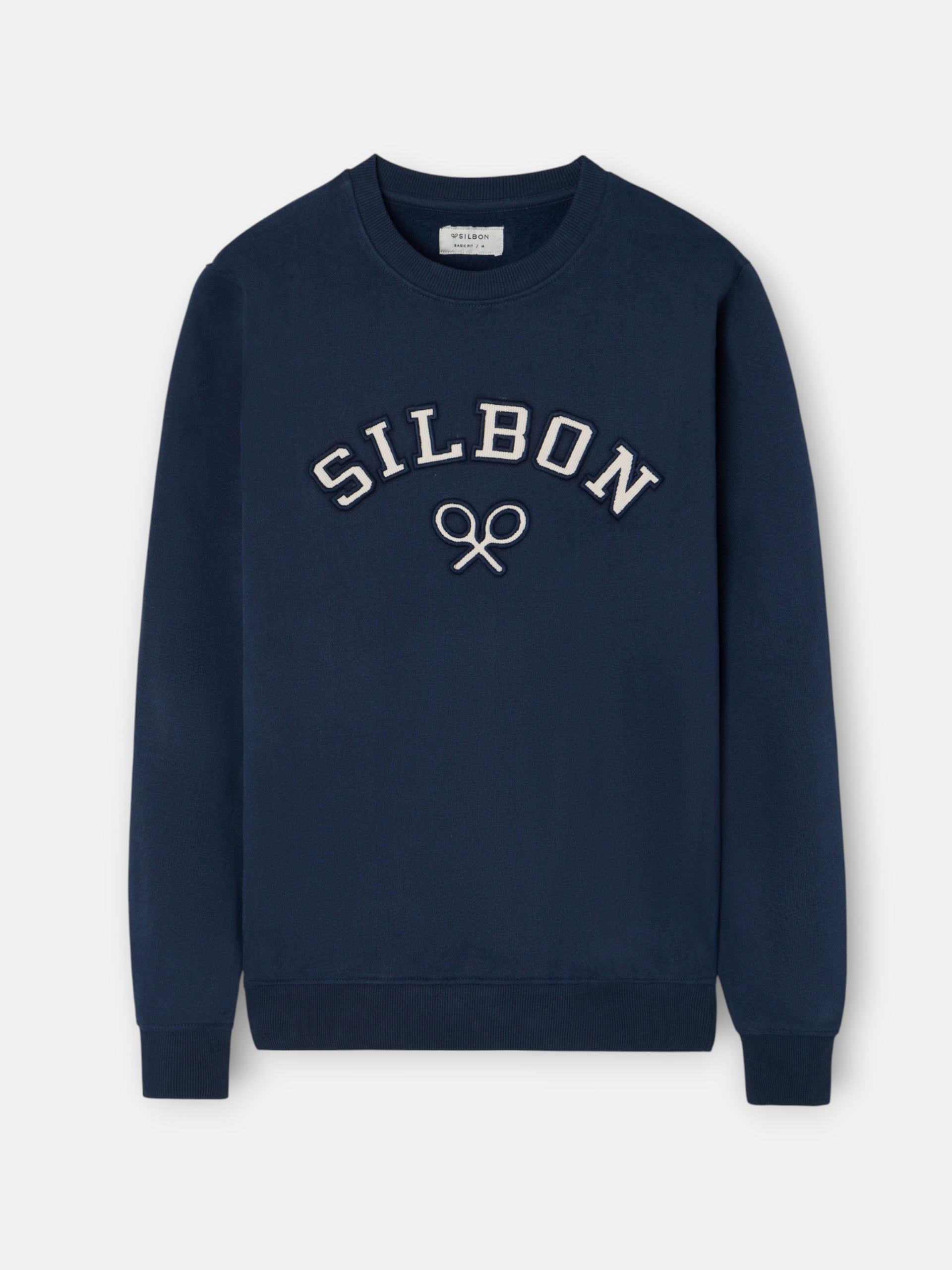 medium corduroy sweatshirt in navy blue.