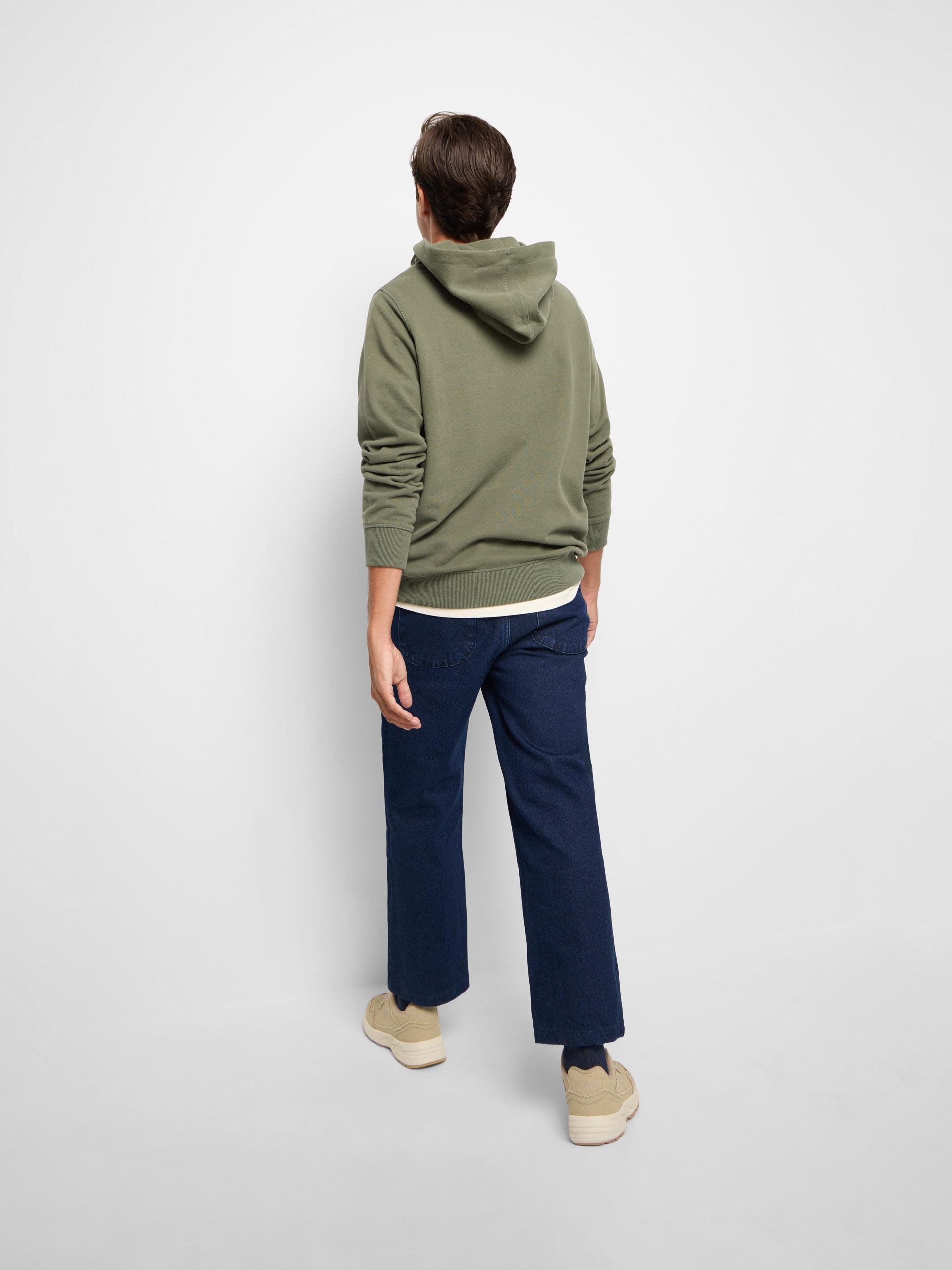 Sudadera hoodie cordon etnico verde claro