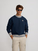 Sweatshirt relaxed fit Ivy League azul-marinho