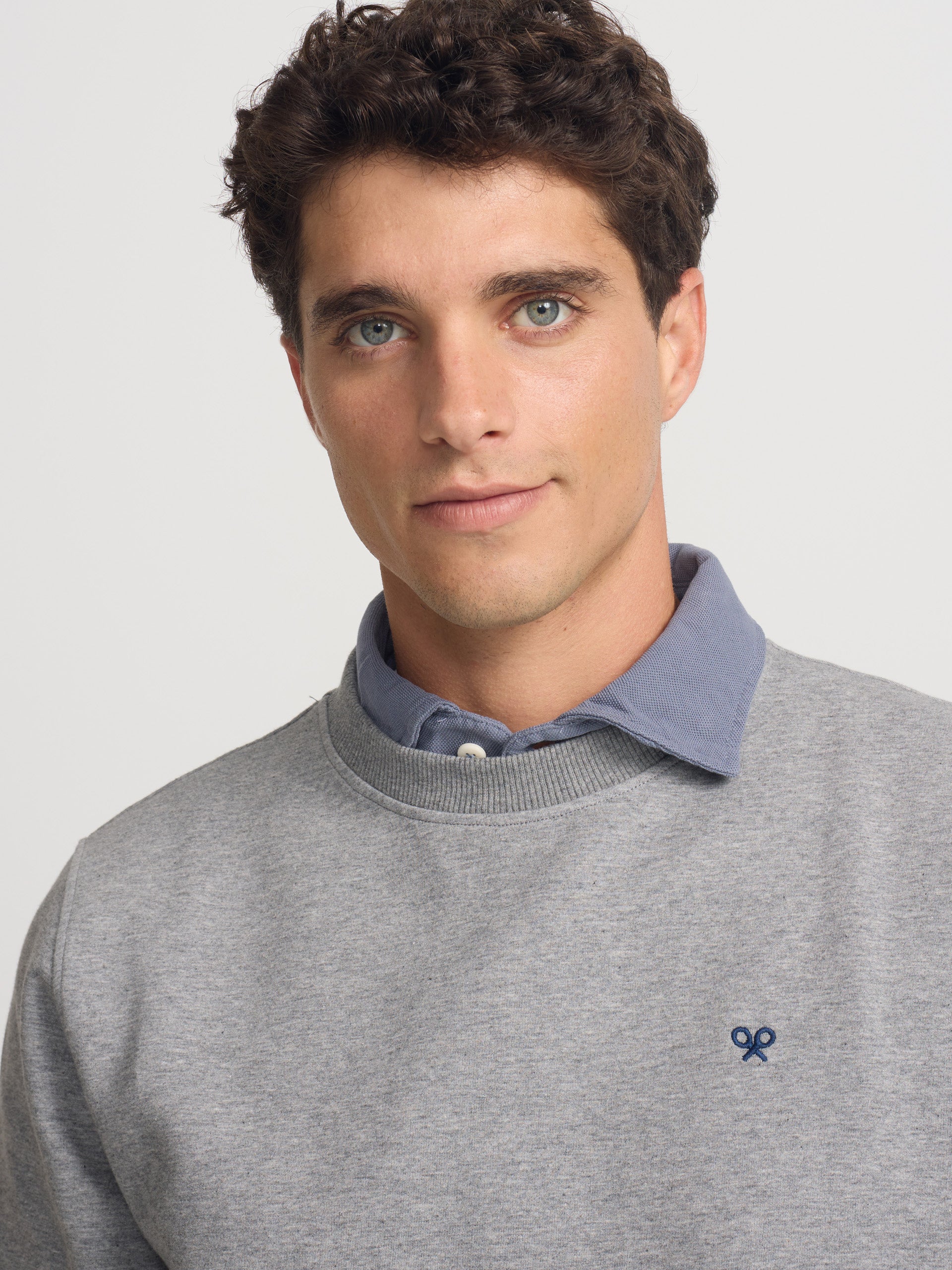 Sweatshirt clássica neoprene cinzenta