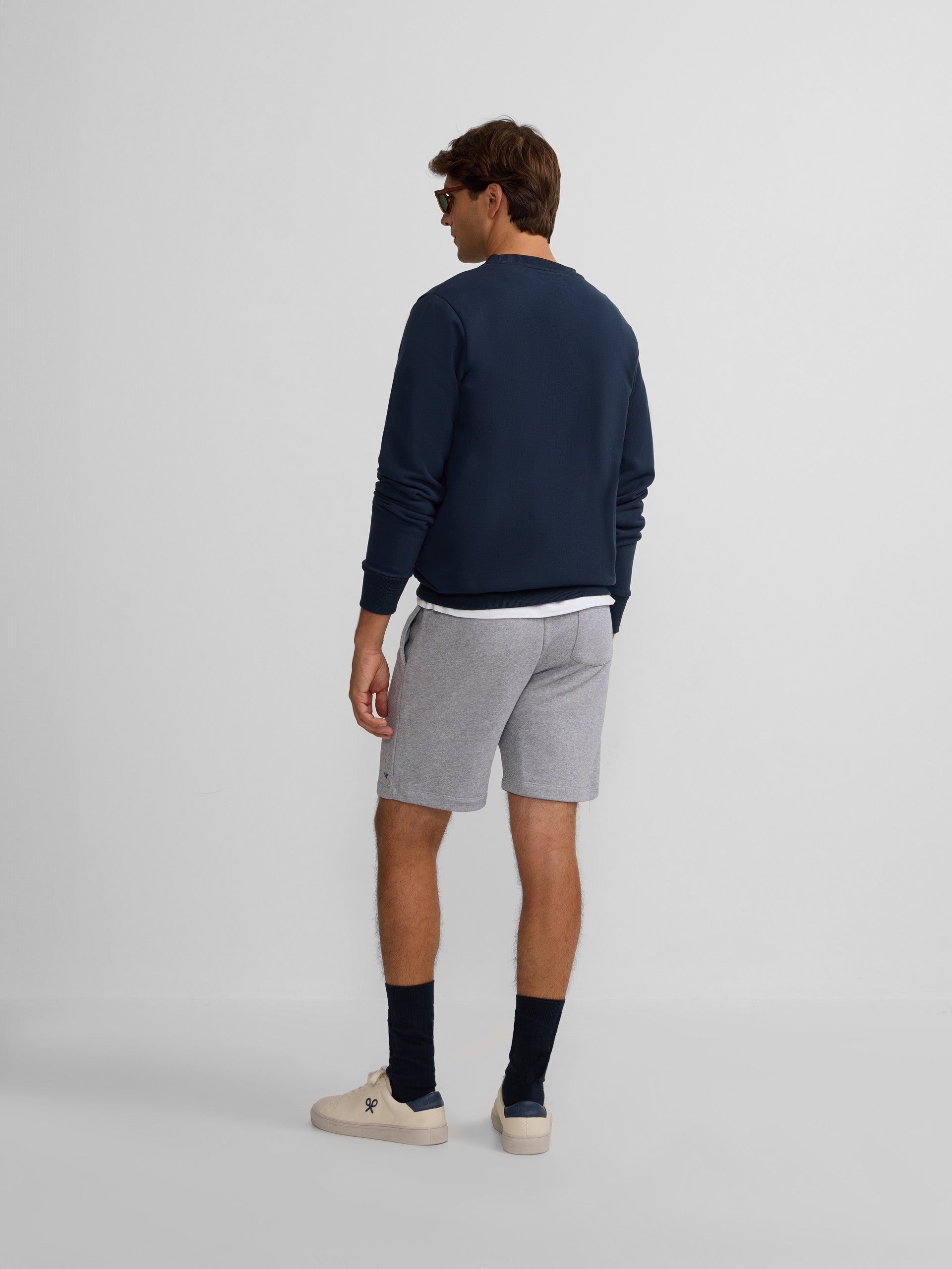 Silbon flock navy blue sweatshirt