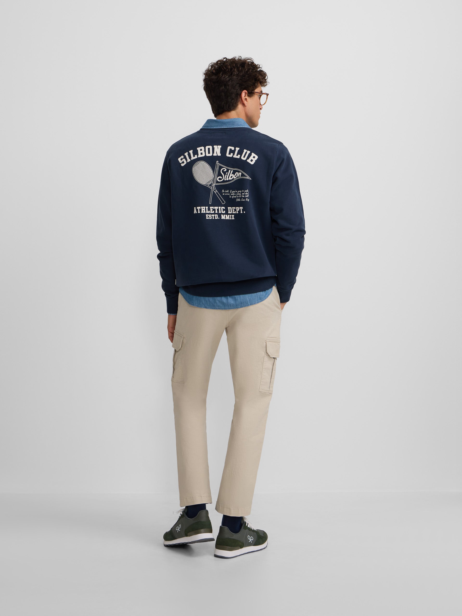 Sweatshirt athletic dept. azul-marinho