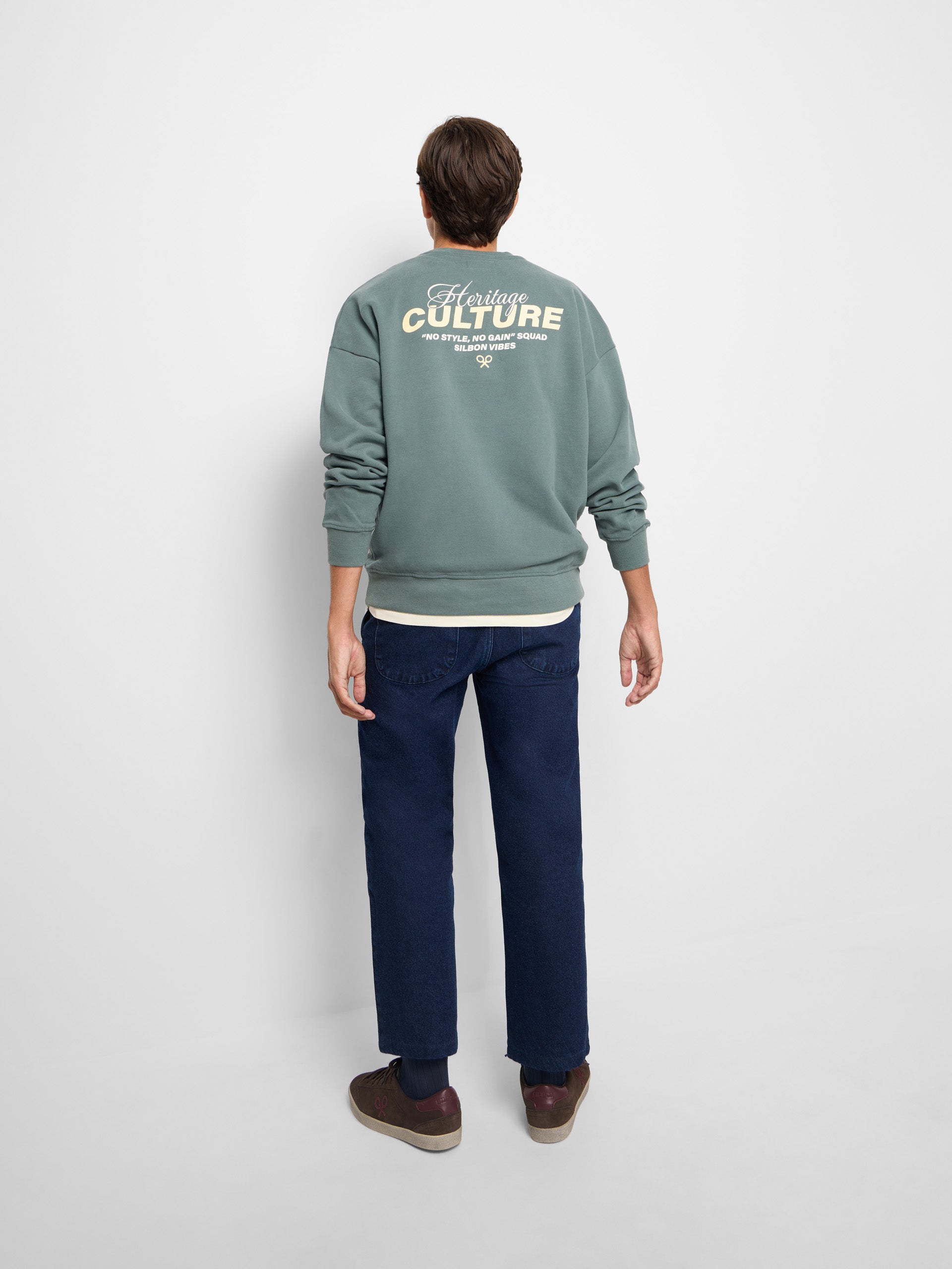 Sweatshirt relaxed fit culture verde
