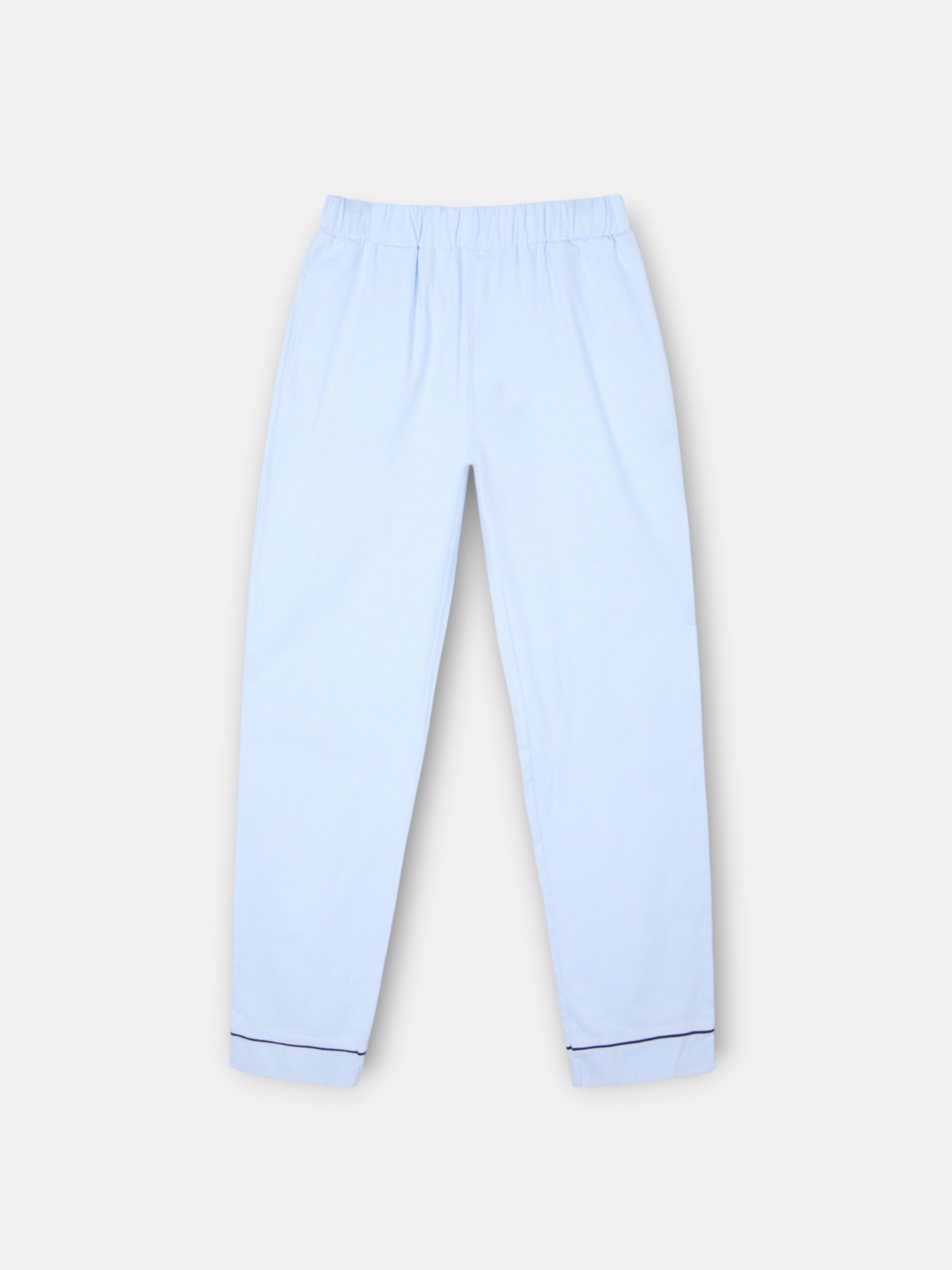 Pijama infantil camisola padrão pata de galo azul celeste