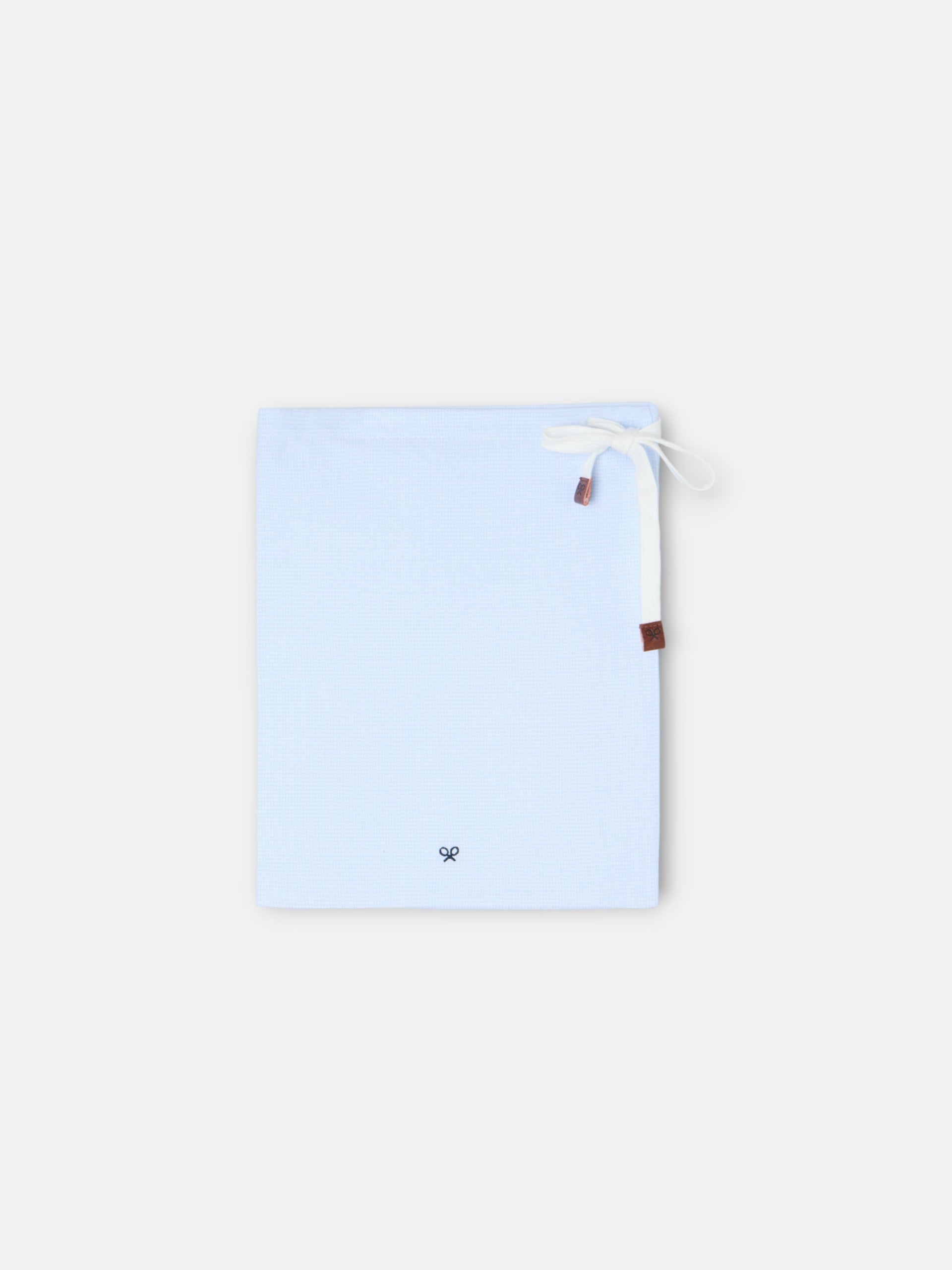 Pijama infantil camisola padrão pata de galo azul celeste