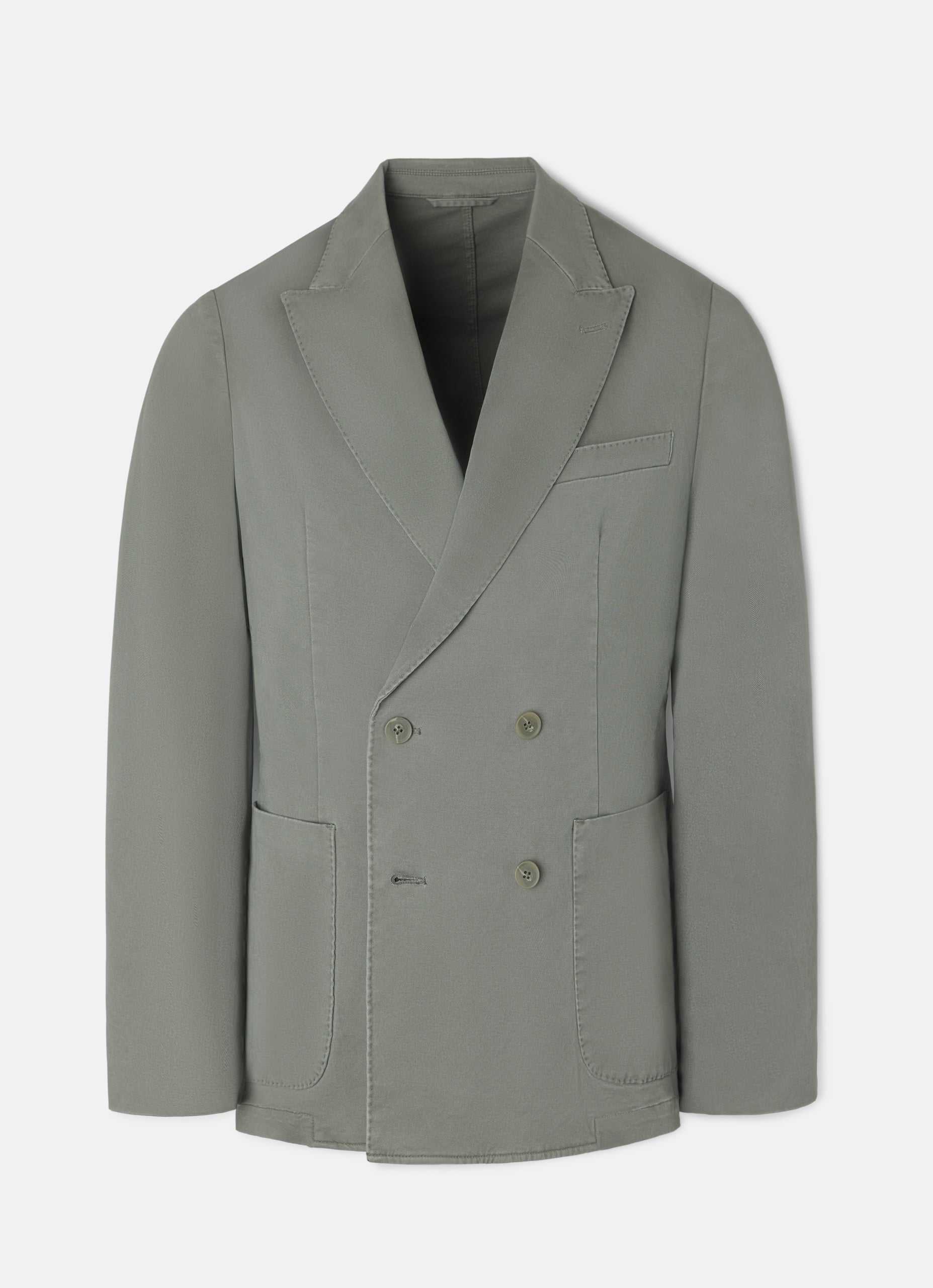 Blazer casual cruzado verde