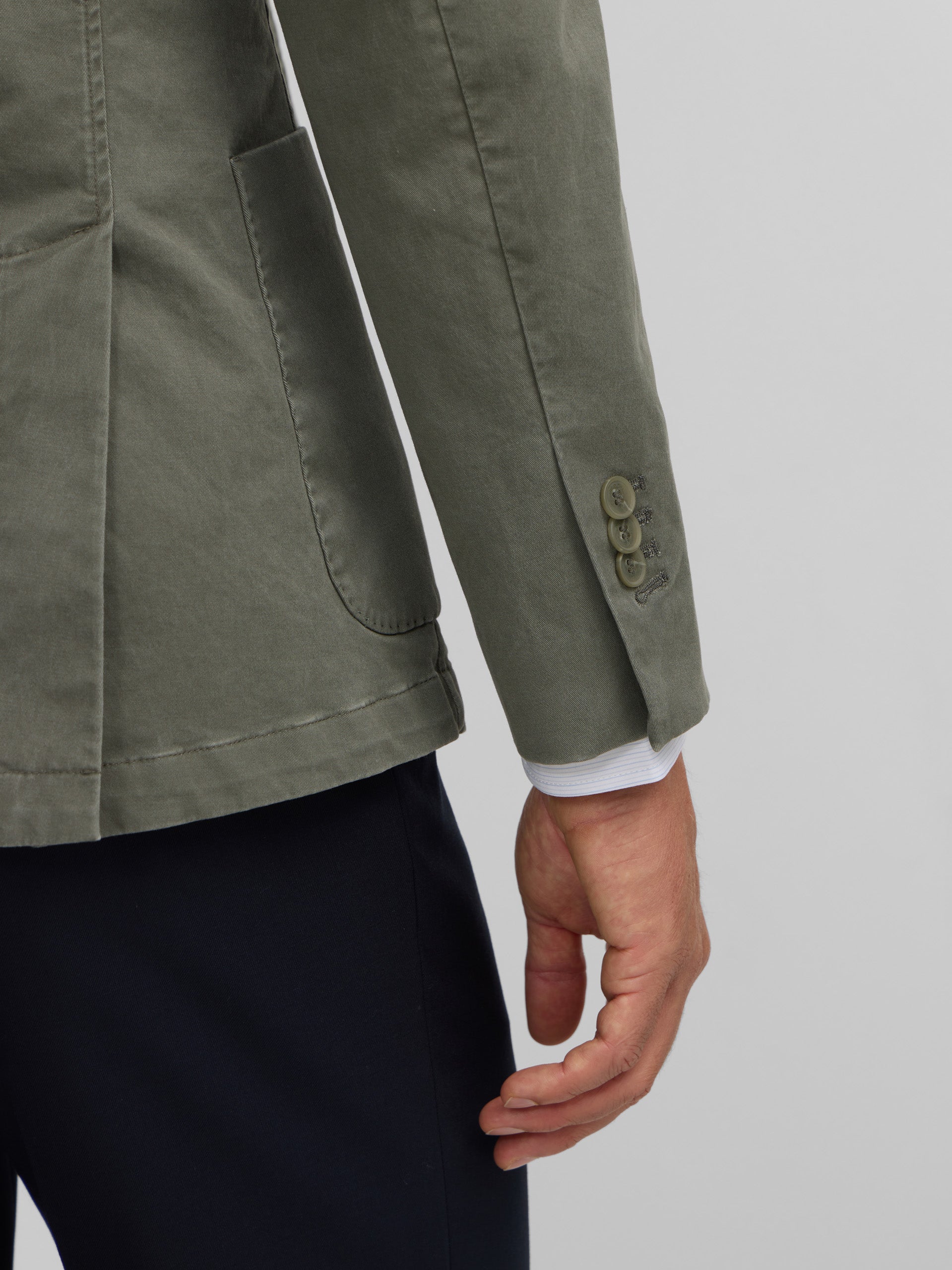 Blazer casual cruzado verde