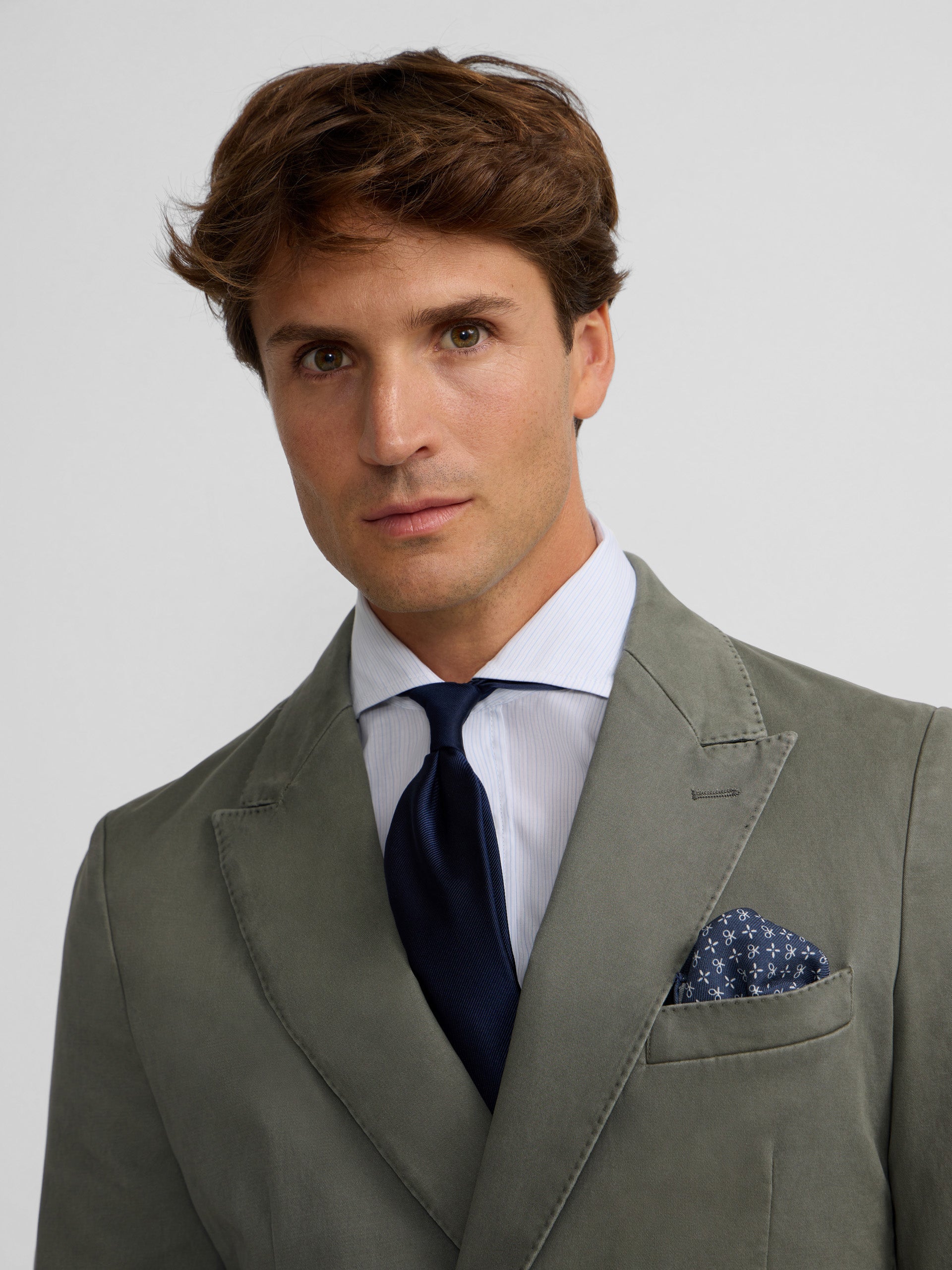 Blazer casual cruzado verde