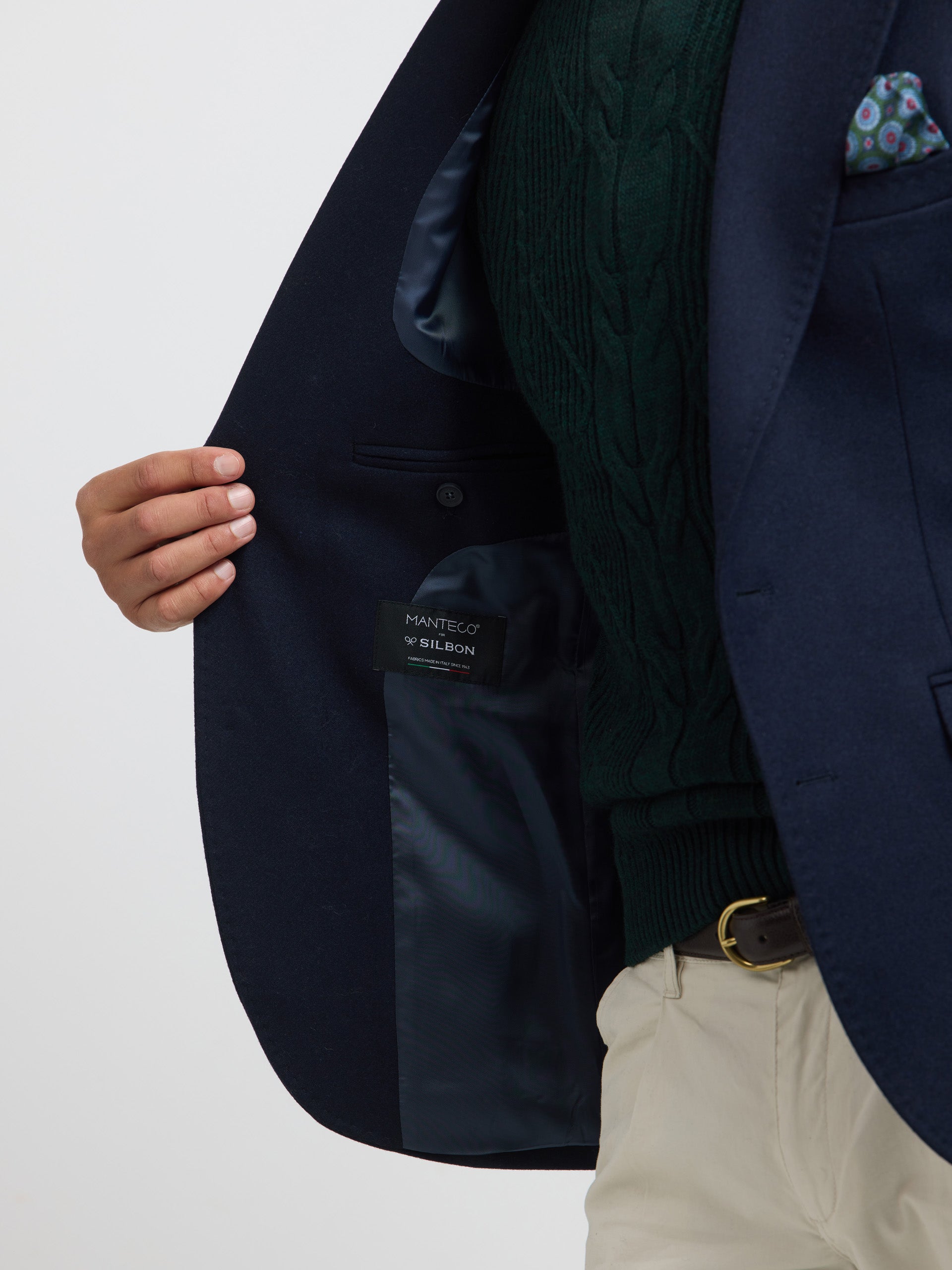 Plain navy blue blazer
