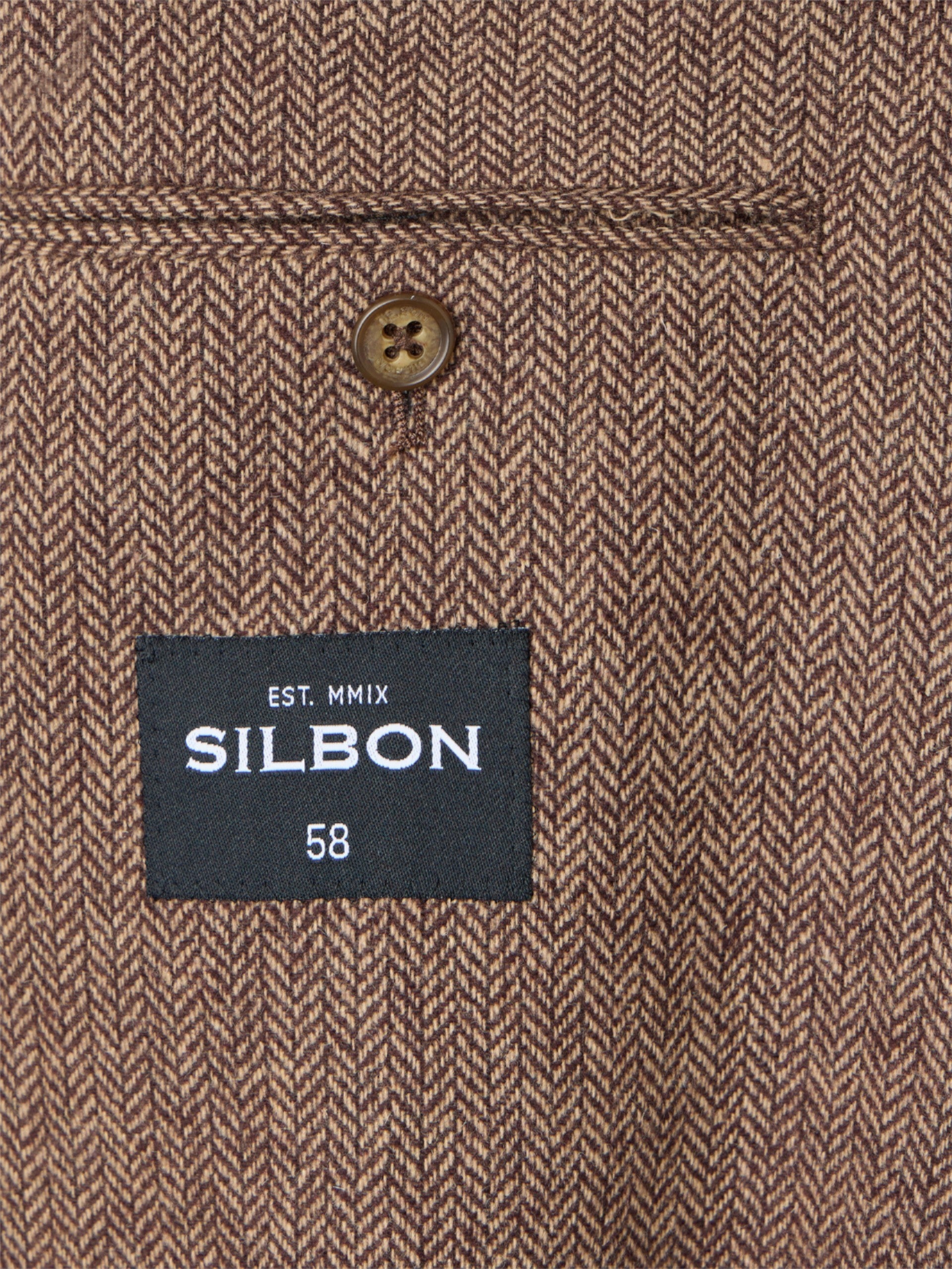 Blazer à chevrons marron