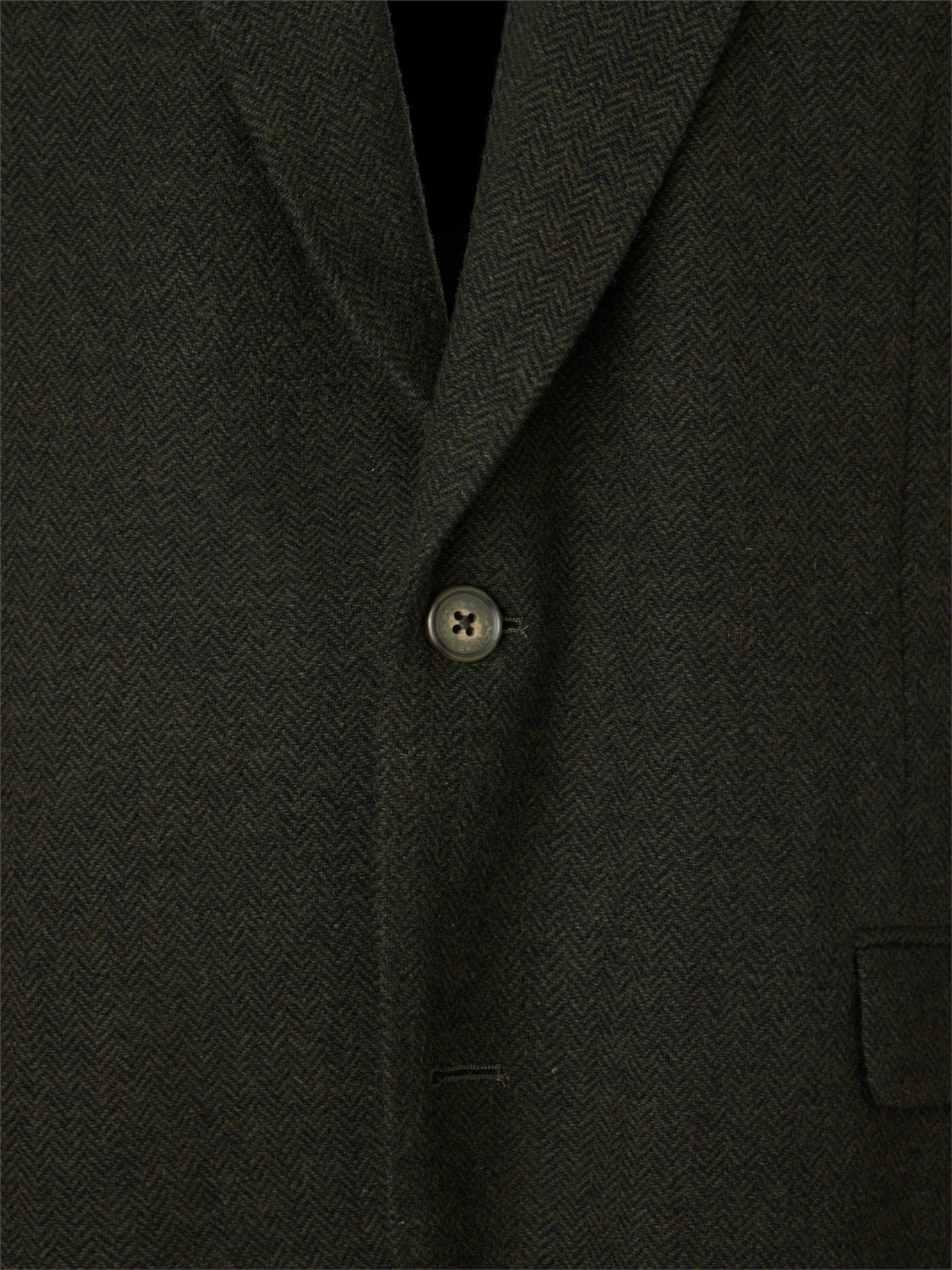 Green herringbone blazer