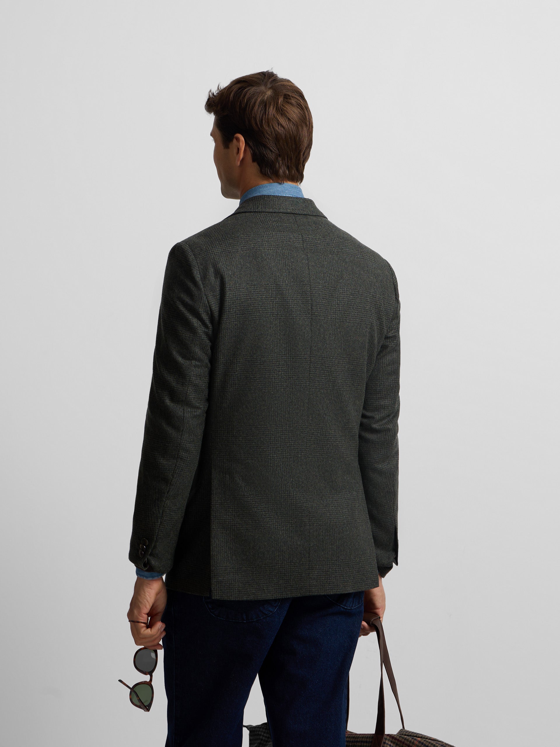 Green Prince of Wales check blazer