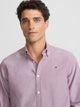 Camisa sport oxford raqueta burdeos