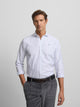 Camisa sport oxford blanca raya fina navy