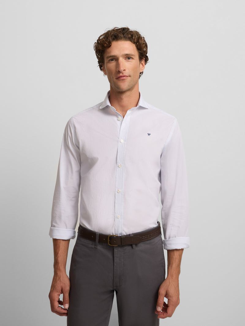 Camisa sport classic mini raya celeste