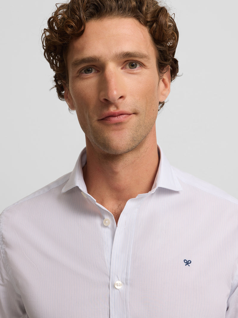 Camisa sport classic mini raya celeste