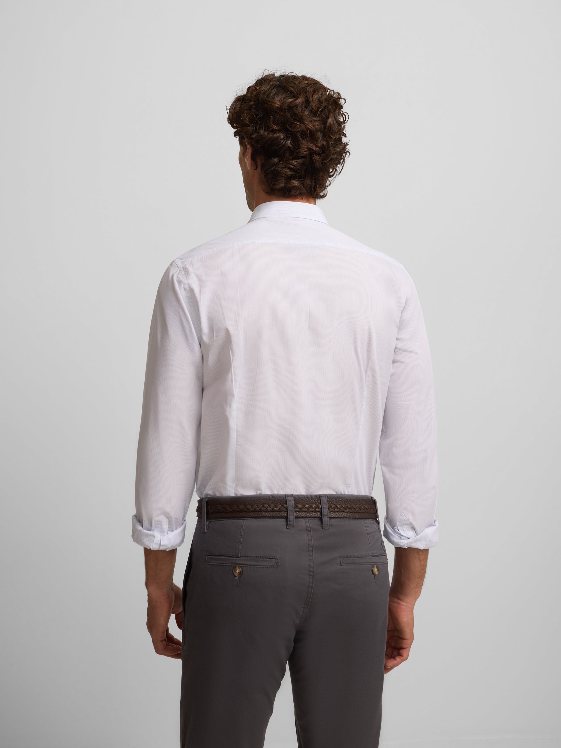 Classic mini light blue stripe sport shirt