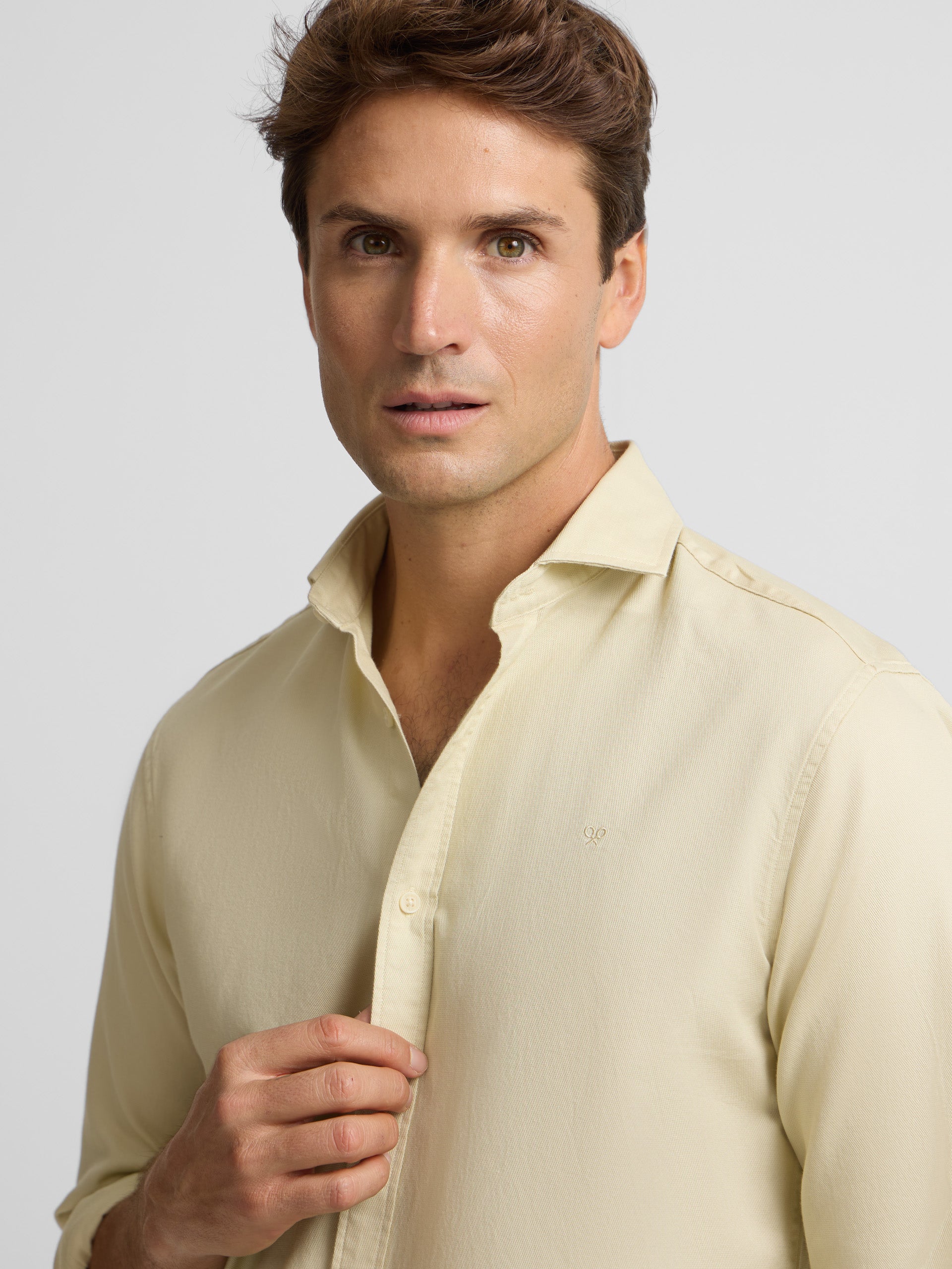 Camisa sport raqueta estructura amarillo