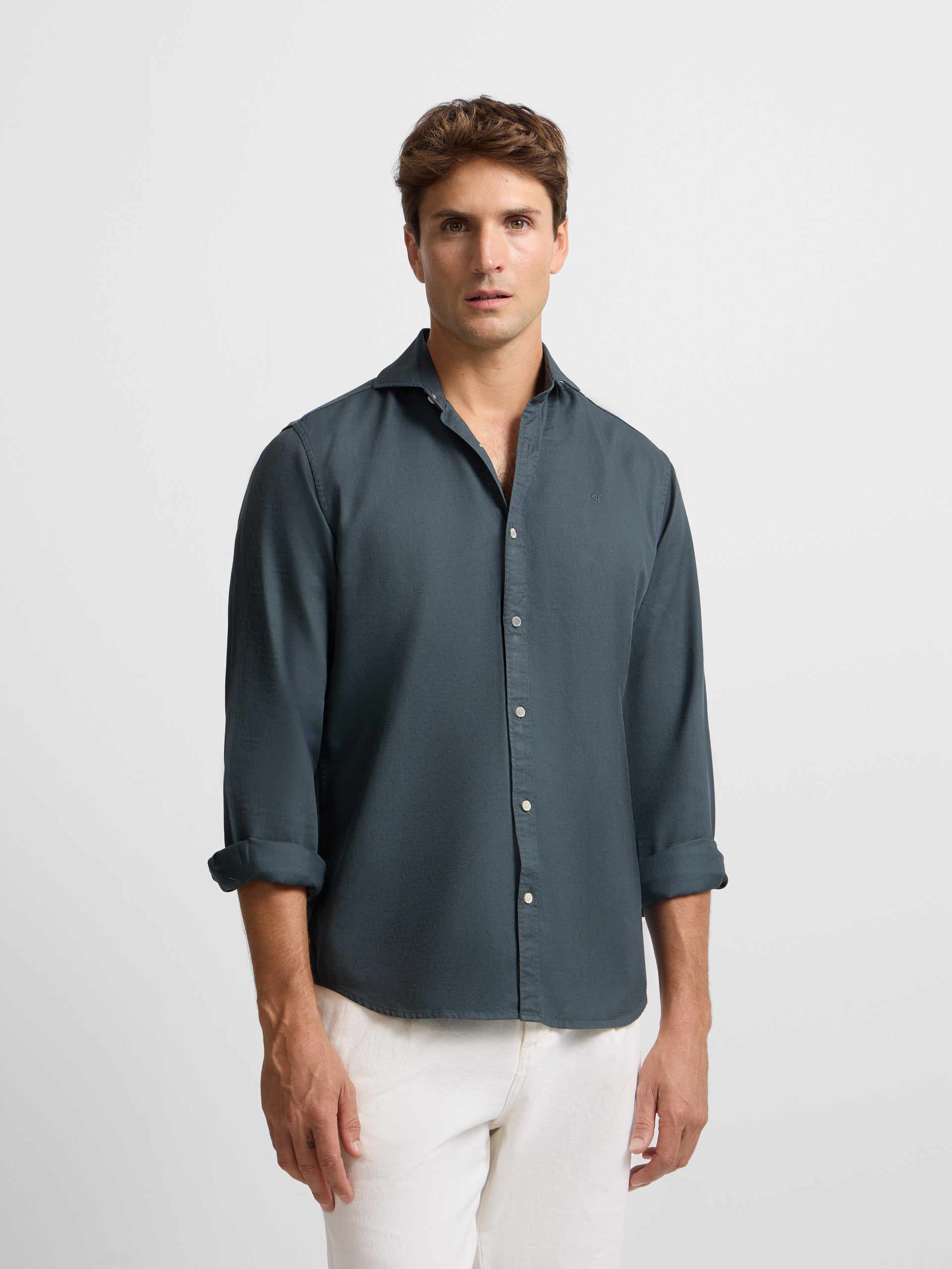 Camisa sport raqueta estructura navy