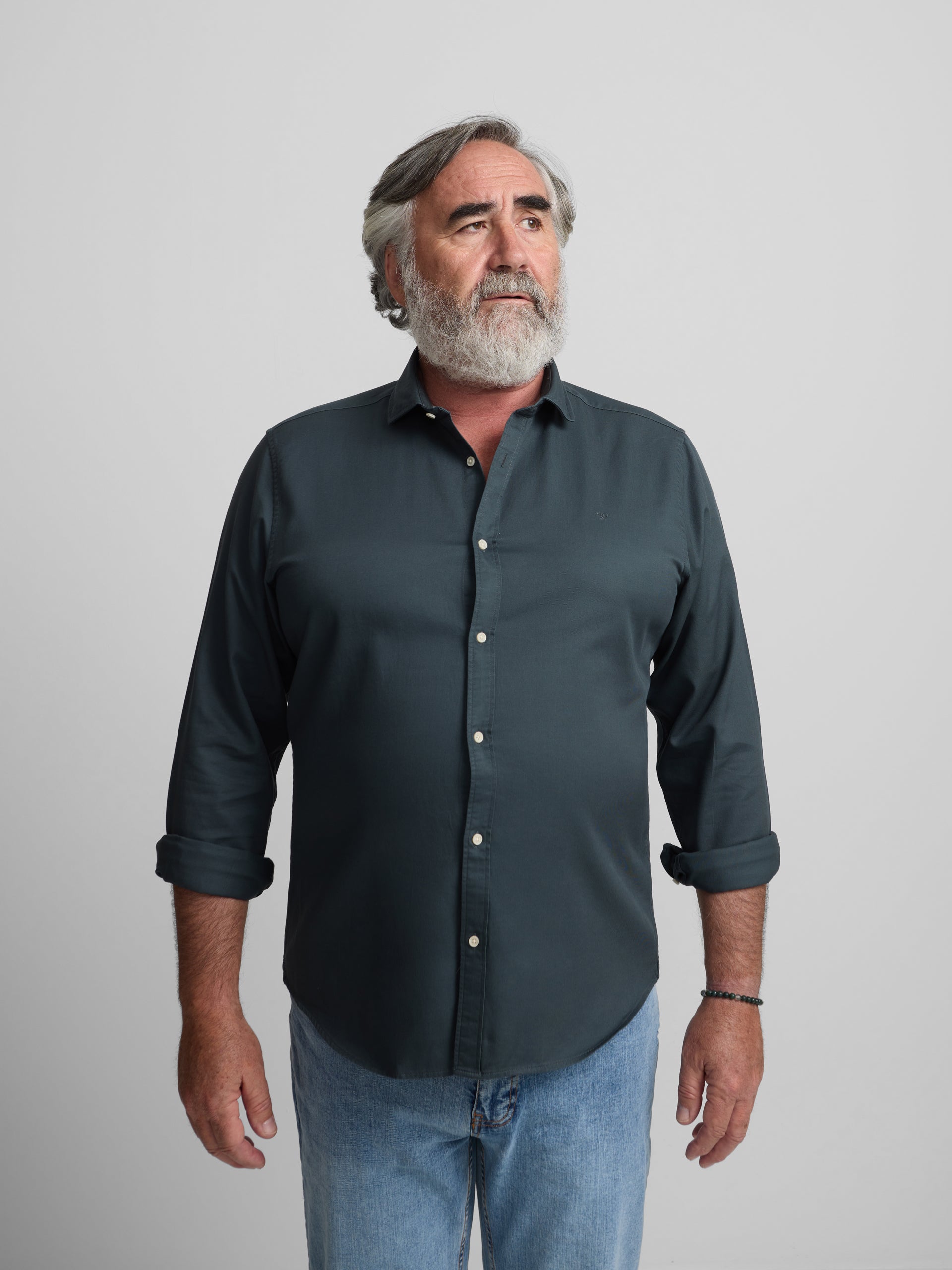 Camisa sport raqueta estructura navy