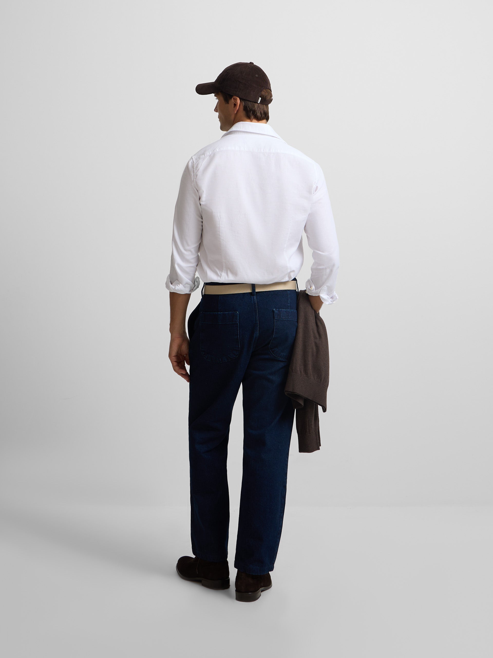 Camisa sport estrutura espinha branco