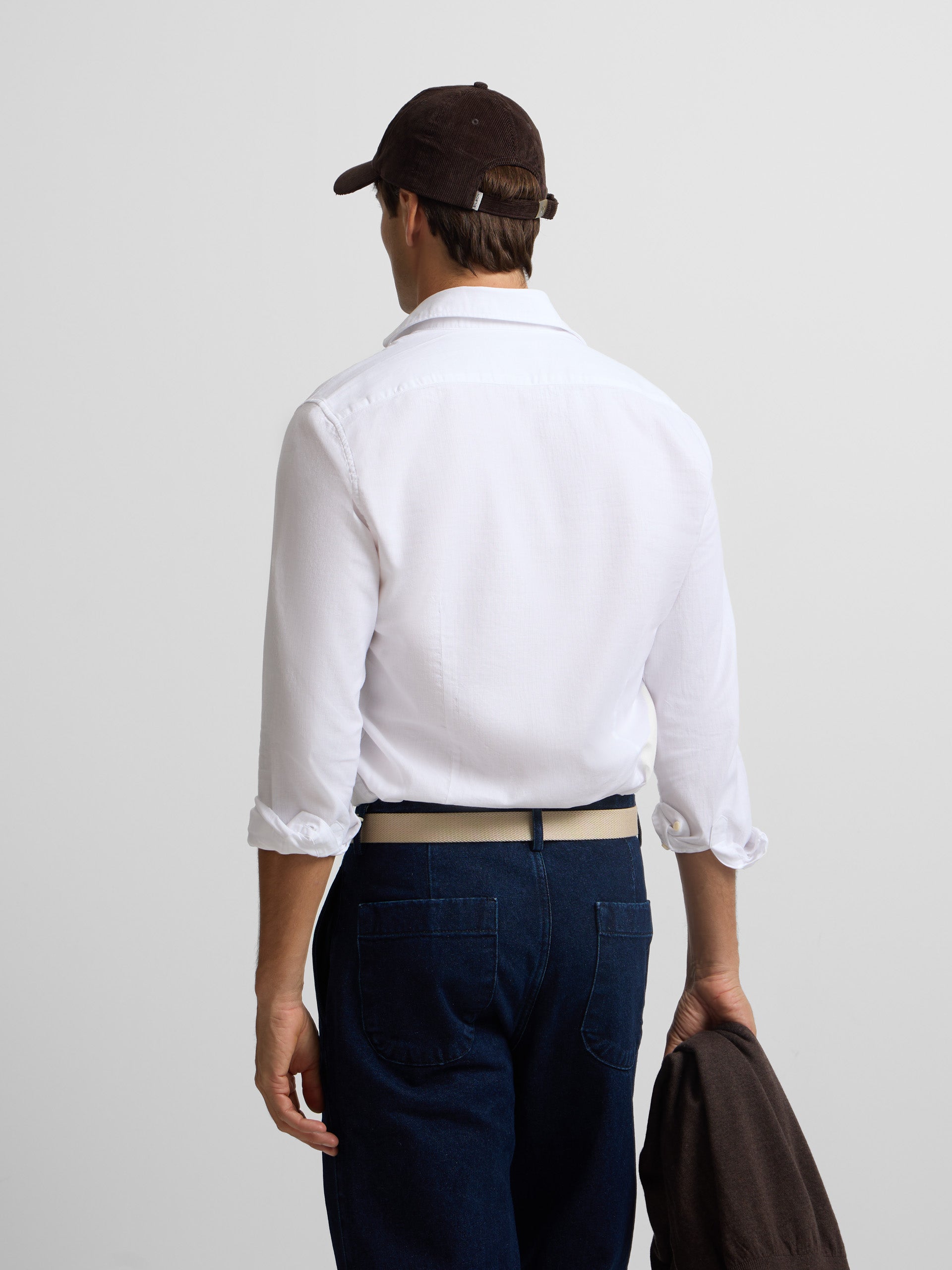 Camisa sport estrutura espinha branco