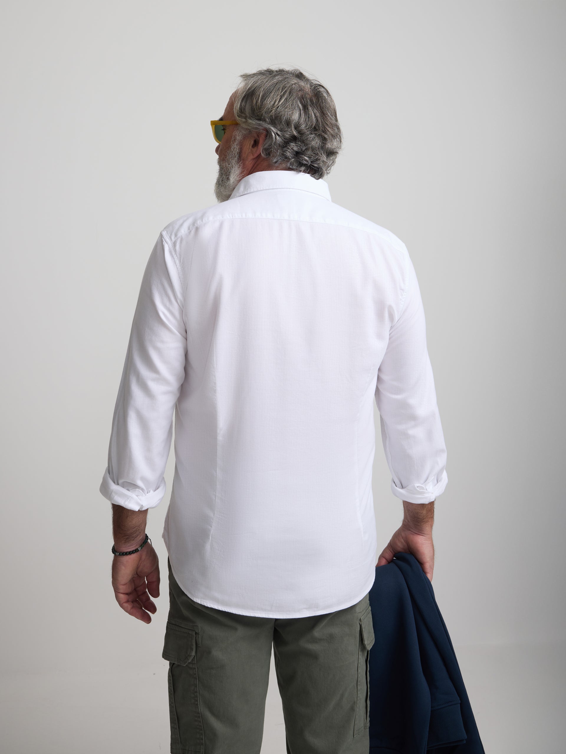 Camisa sport estrutura espinha branco