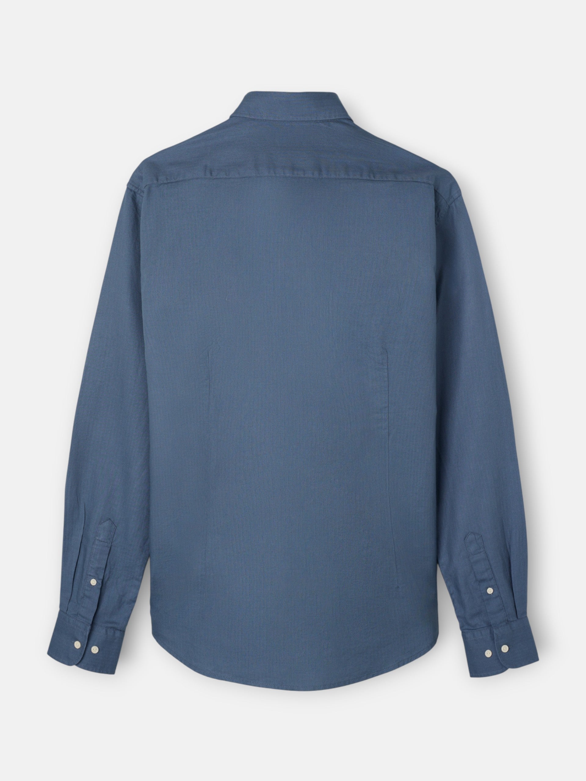 Chemise de sport structurée à chevrons bleu indigo