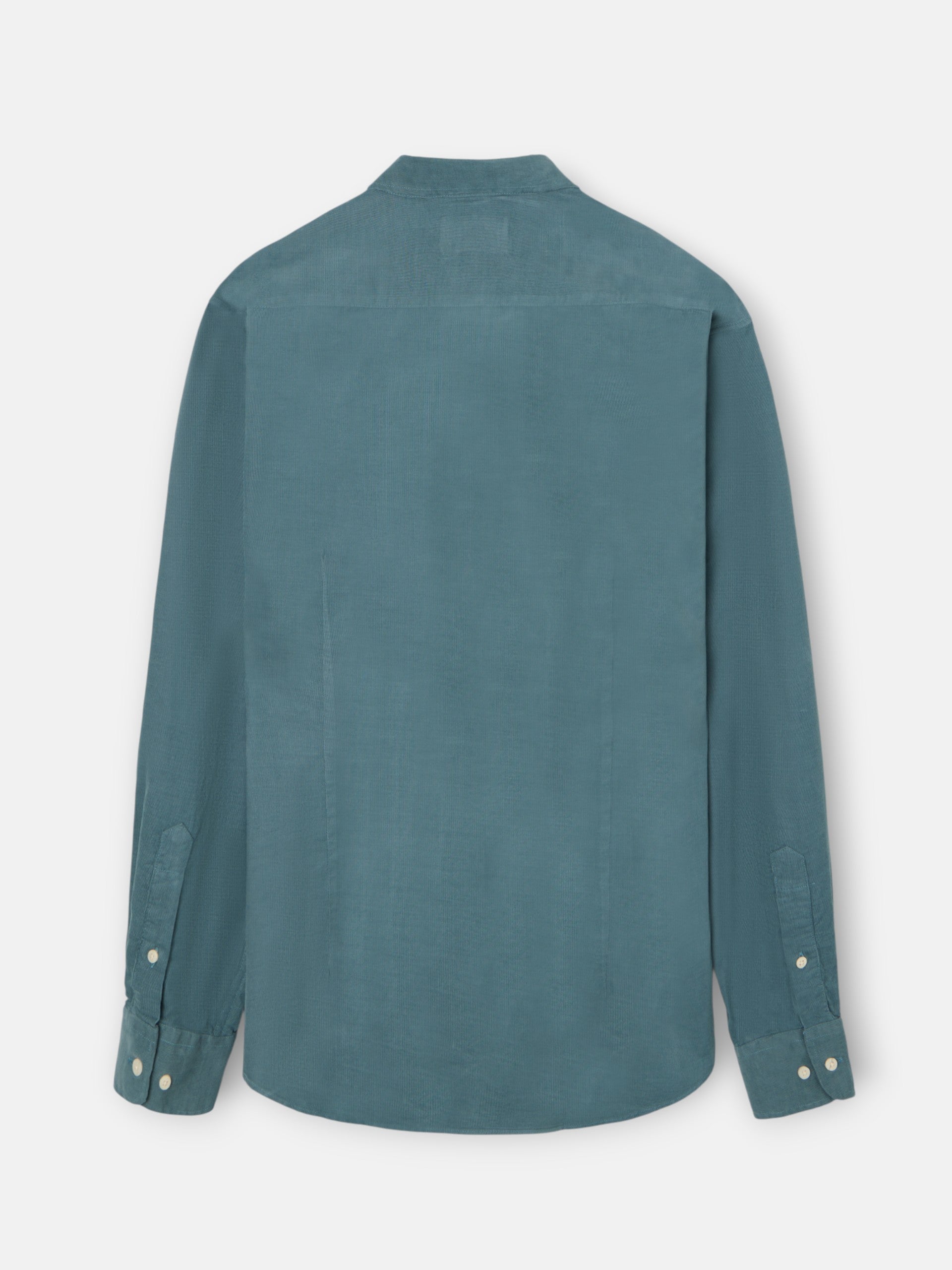 petrol blue corduroy sport shirt