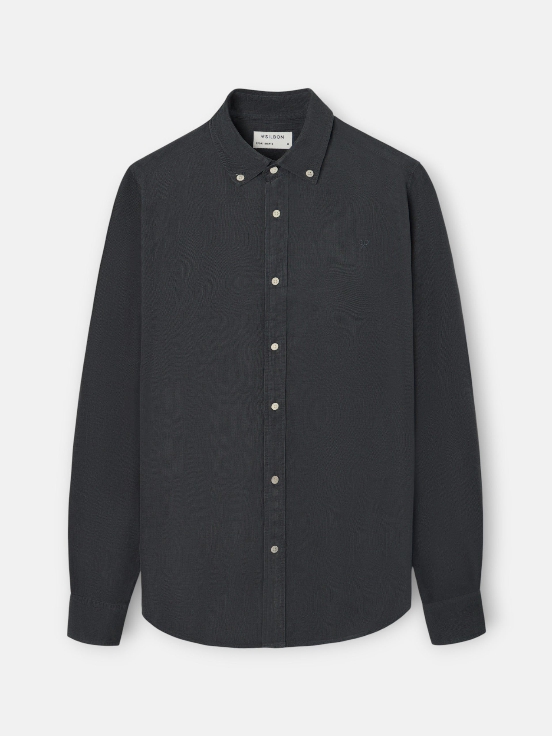 grey corduroy sport shirt