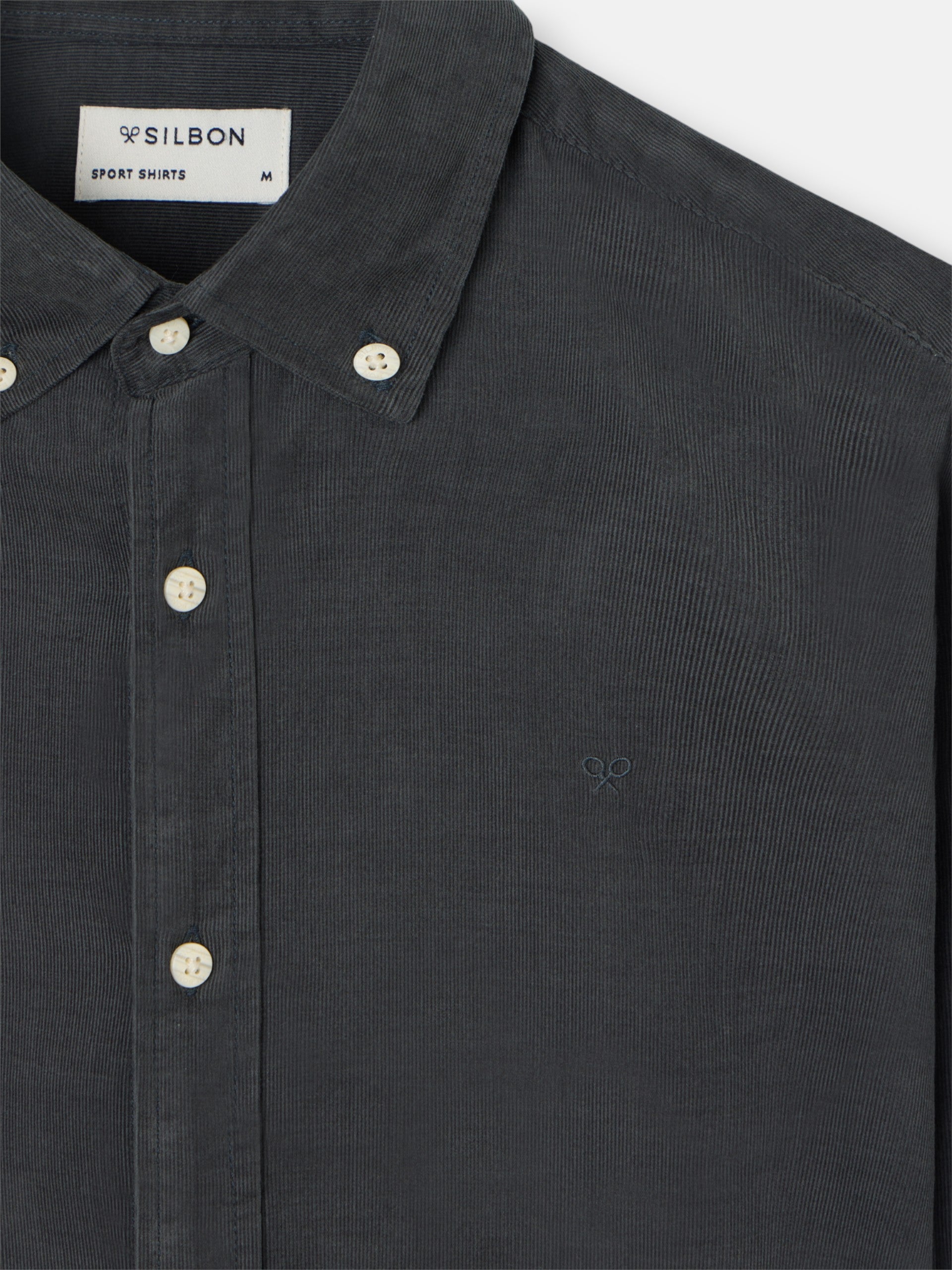 grey corduroy sport shirt