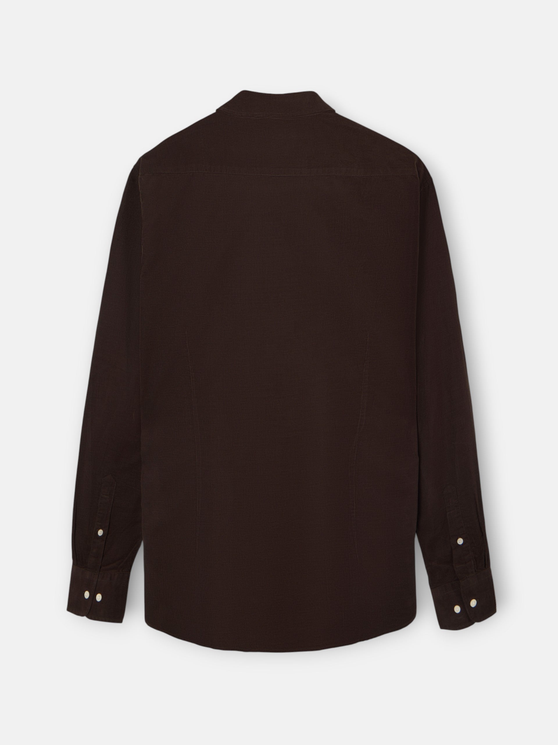 Corduroy sport shirt with brown pockets