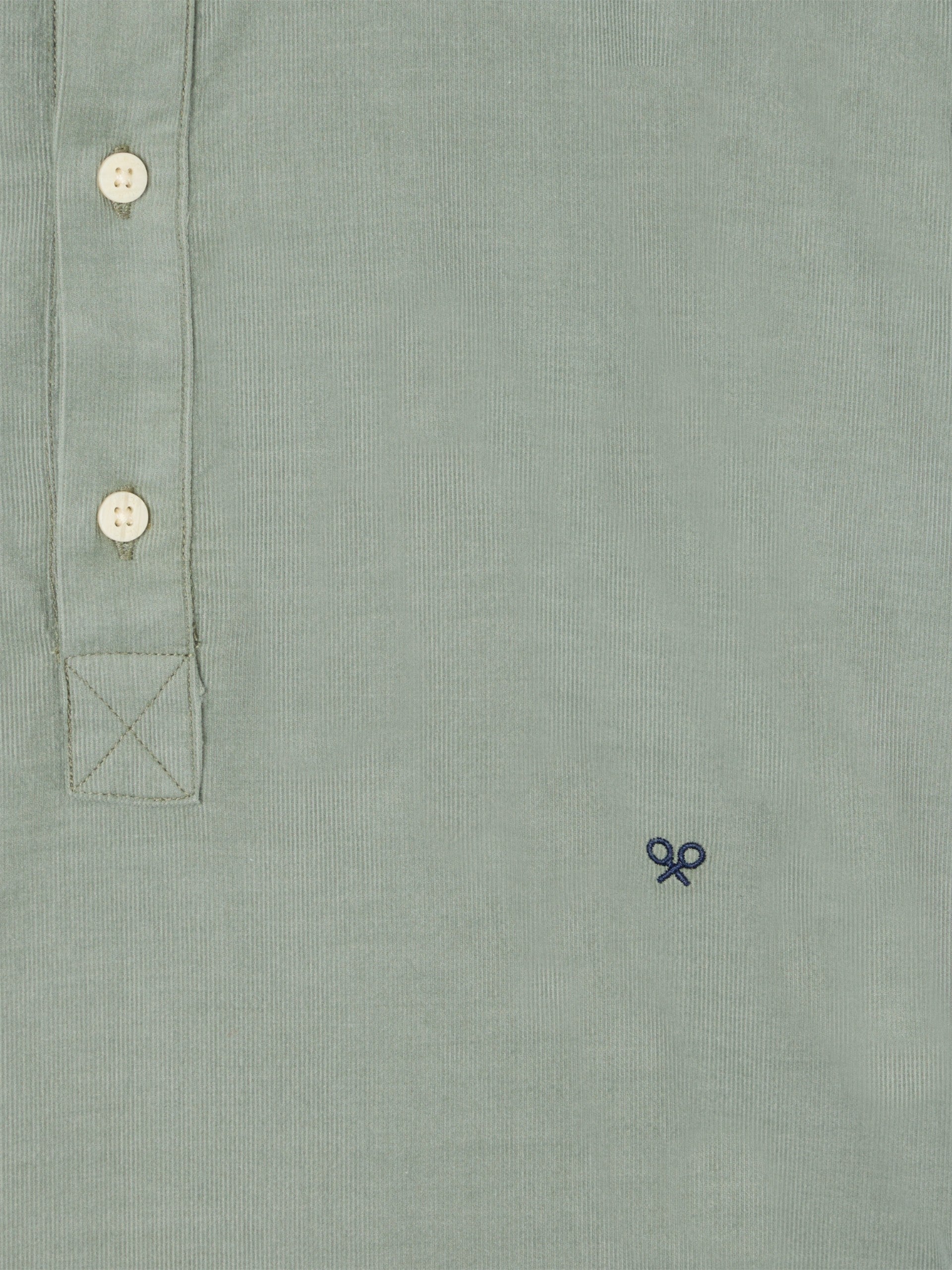 Chemise de sport en velours côtelé vert clair