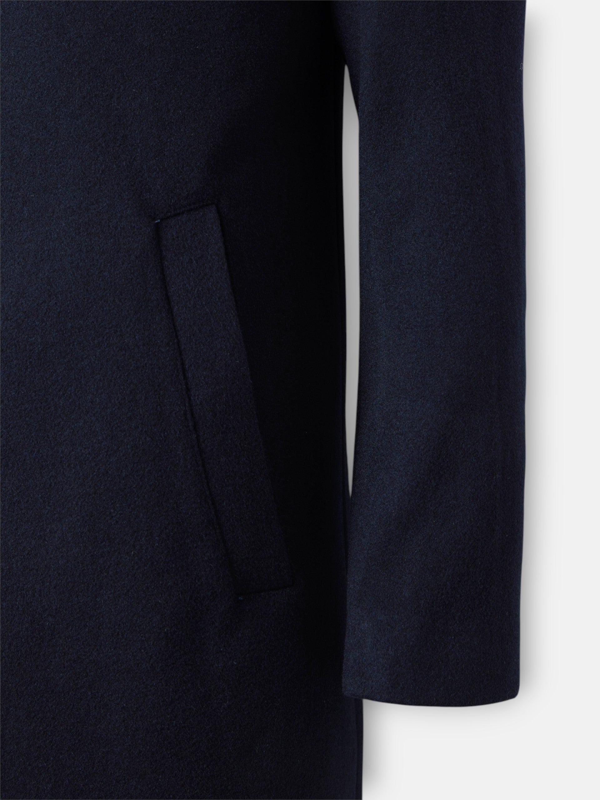 Navy blue straight coat