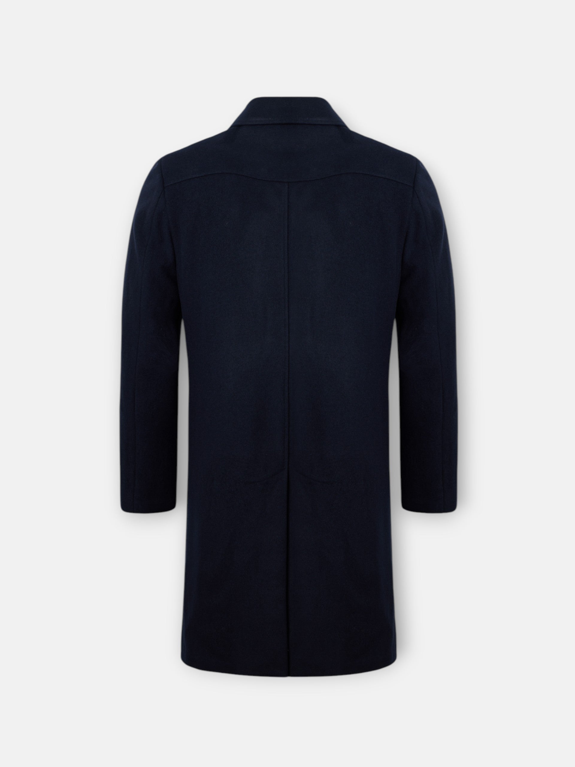Navy blue straight coat