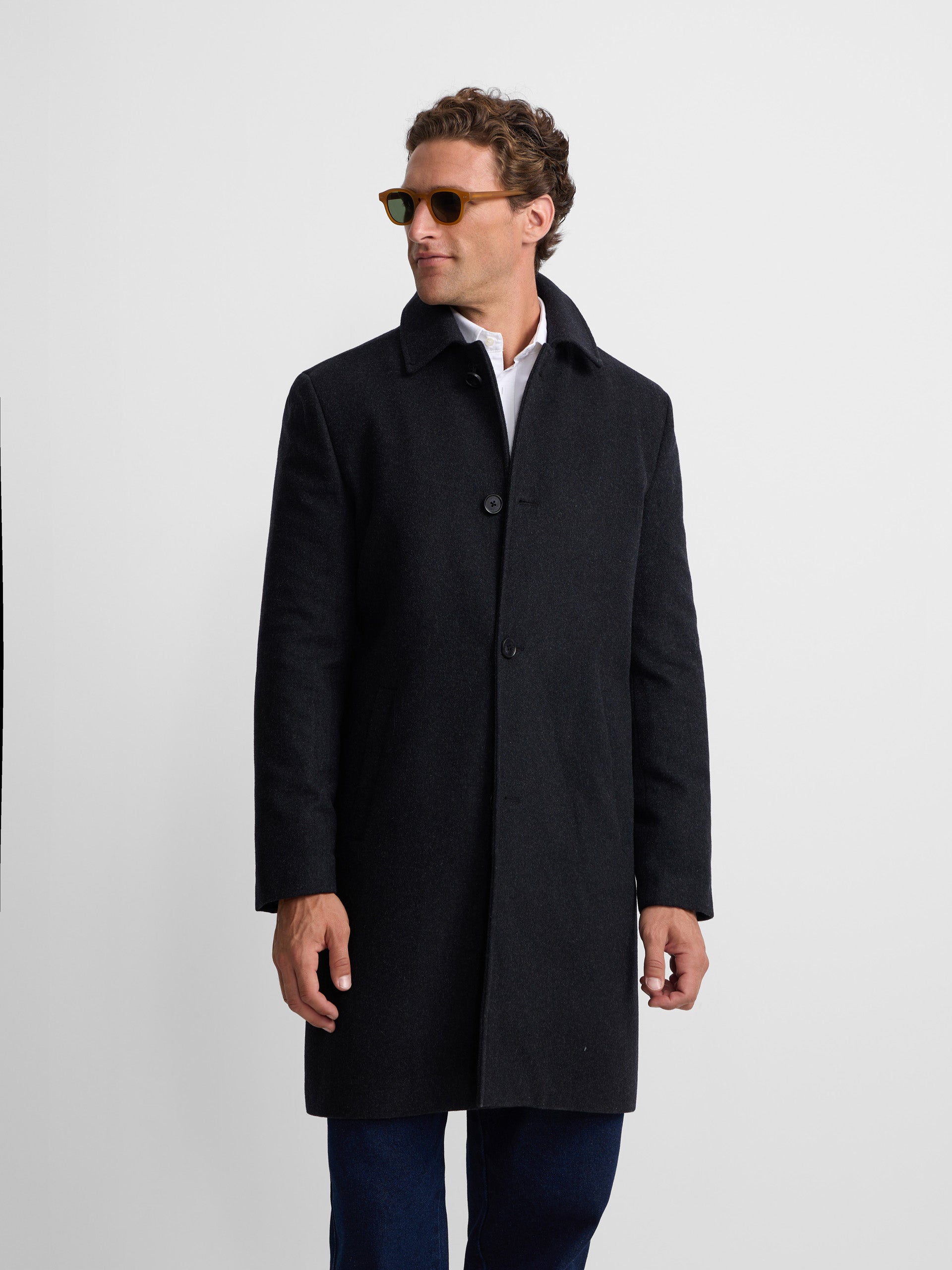 Dark grey straight coat