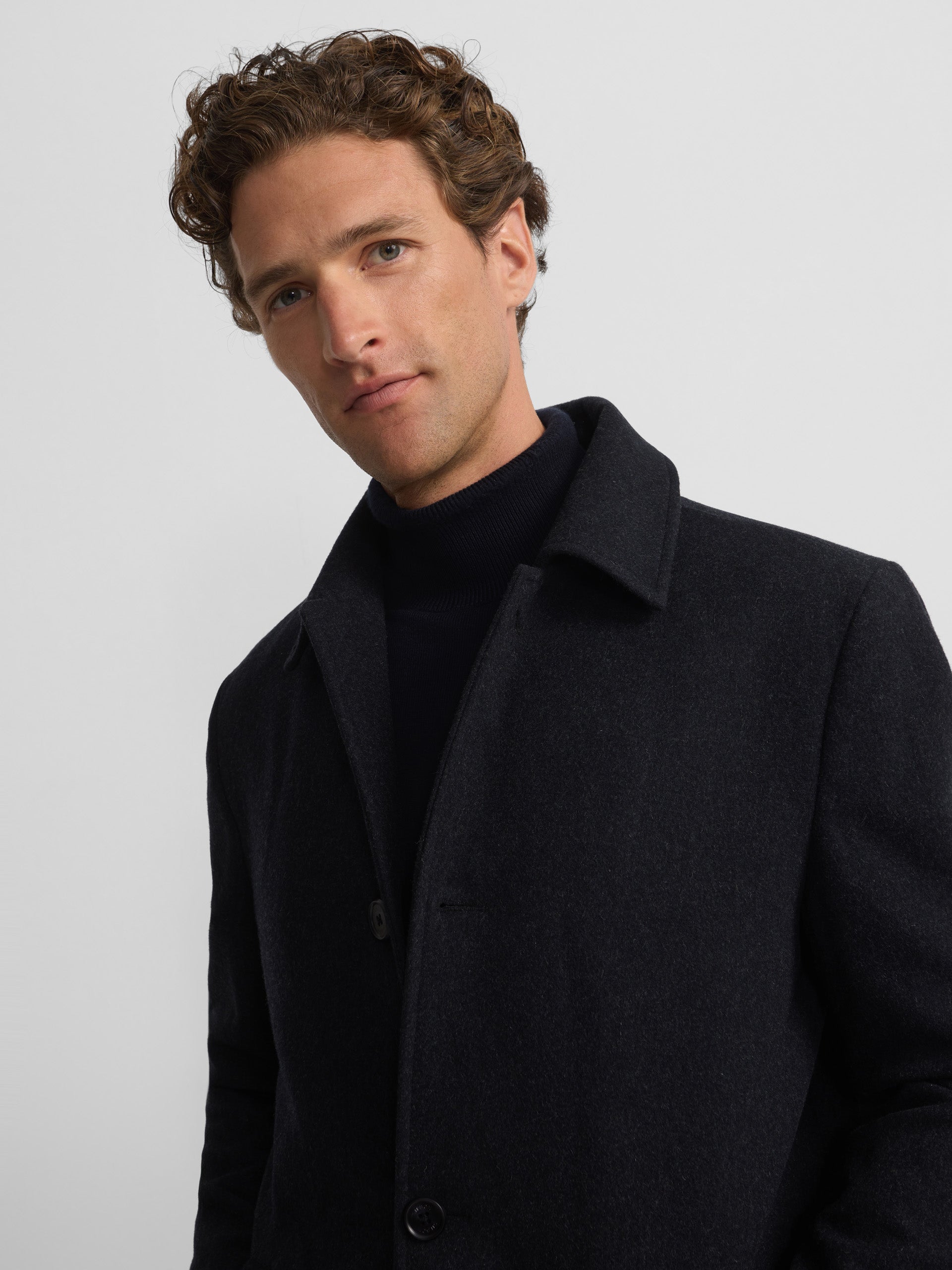 Dark grey straight coat