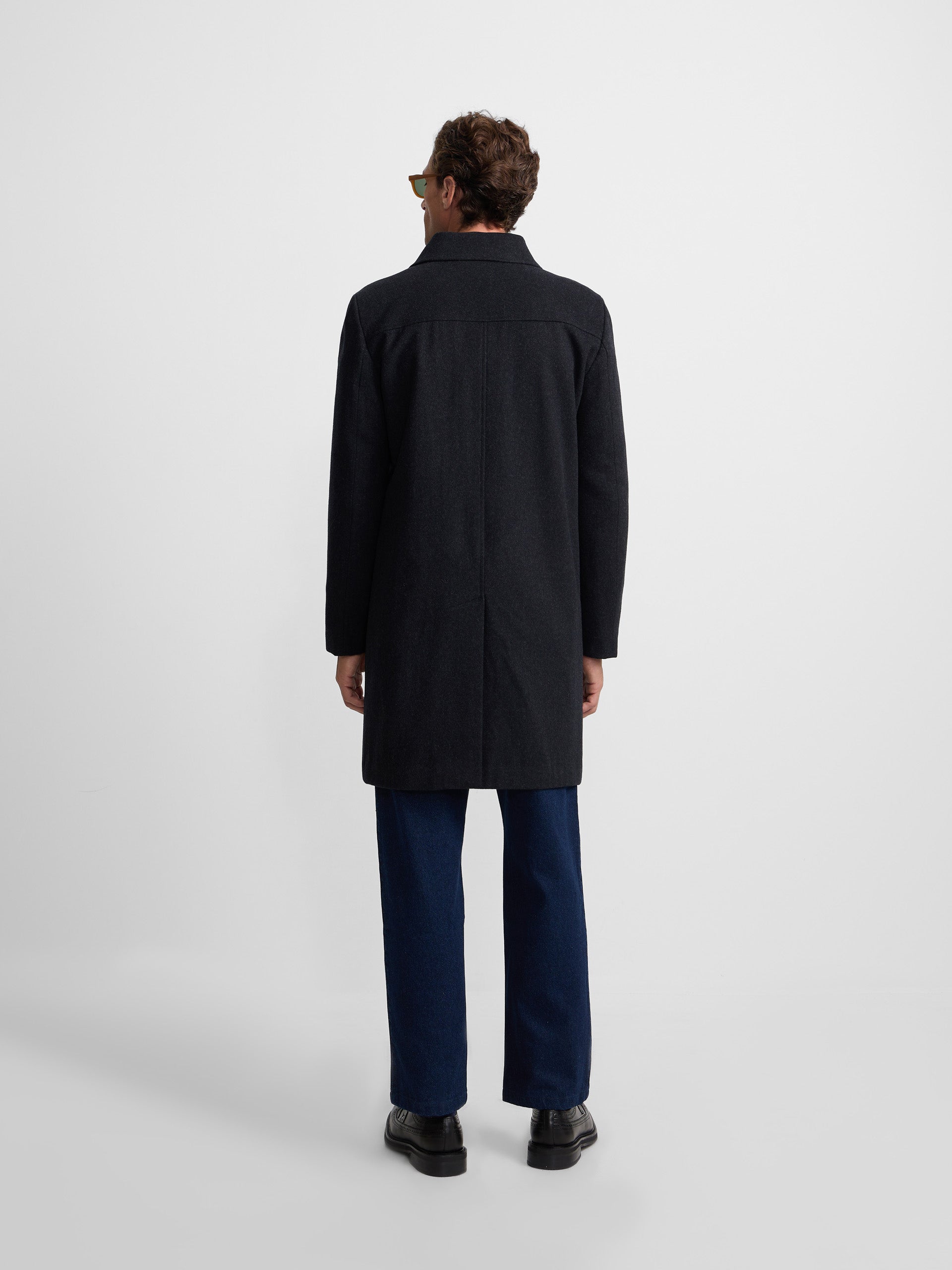 Dark grey straight coat