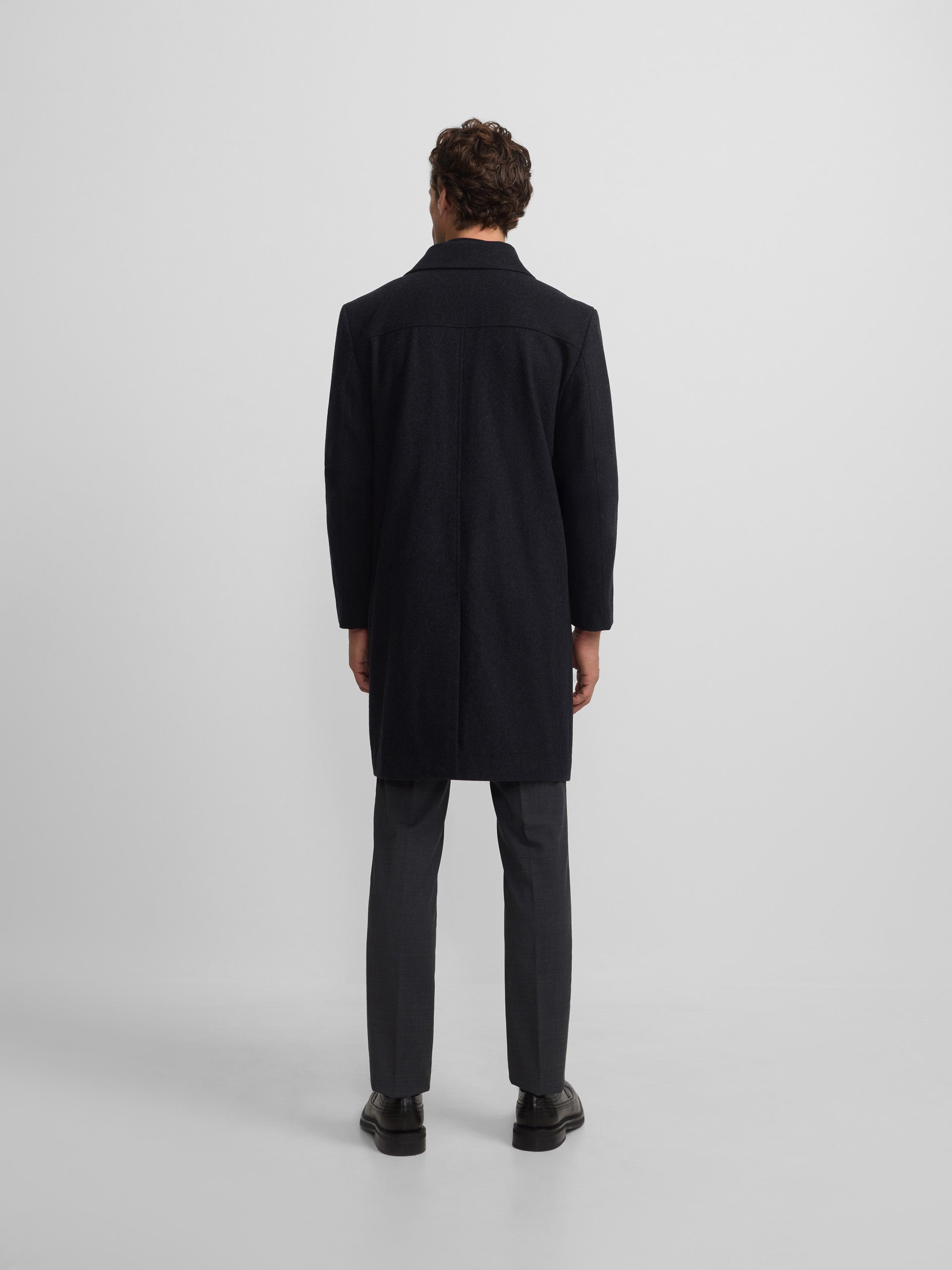 Dark grey straight coat