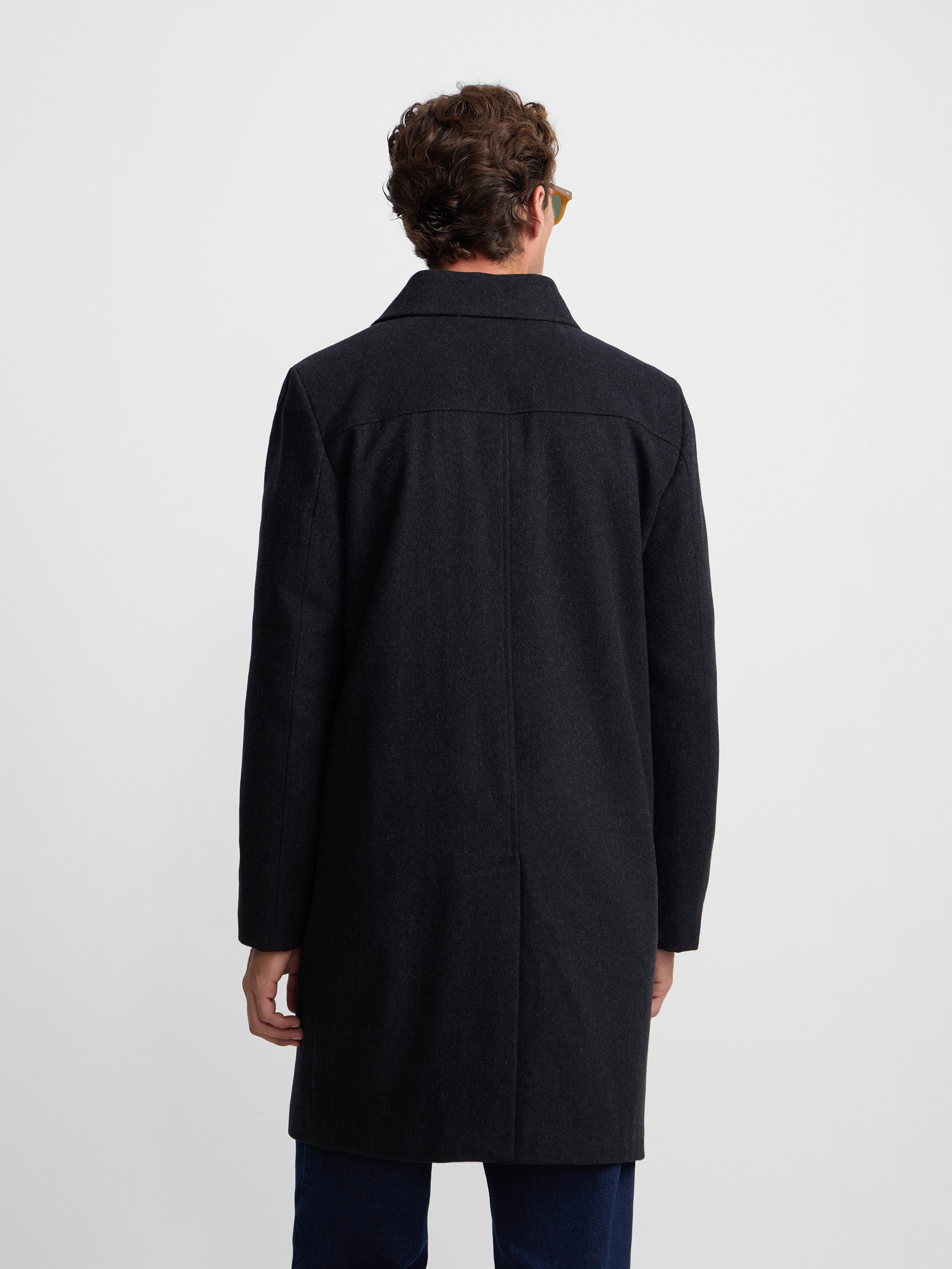 Dark grey straight coat