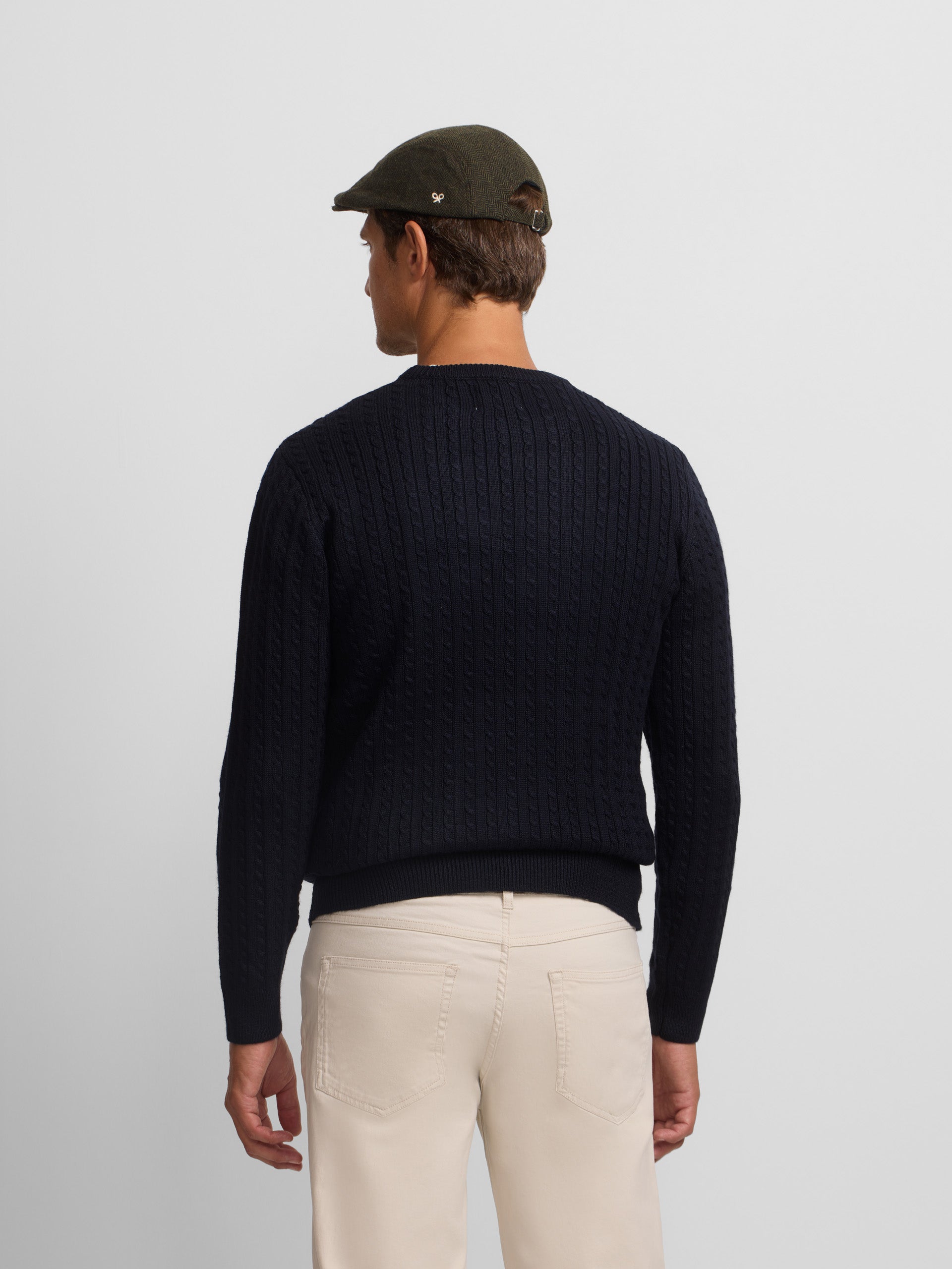 Jersey de ochos clasico azul marino